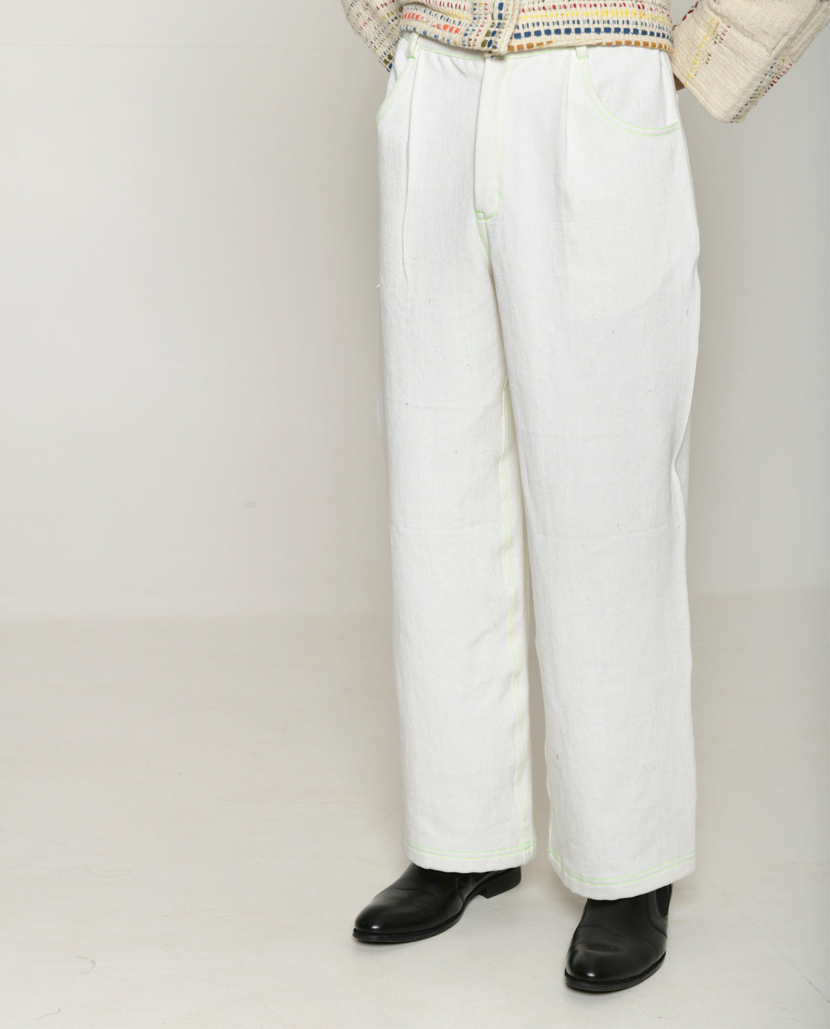 Recycle Hibiki White Pants