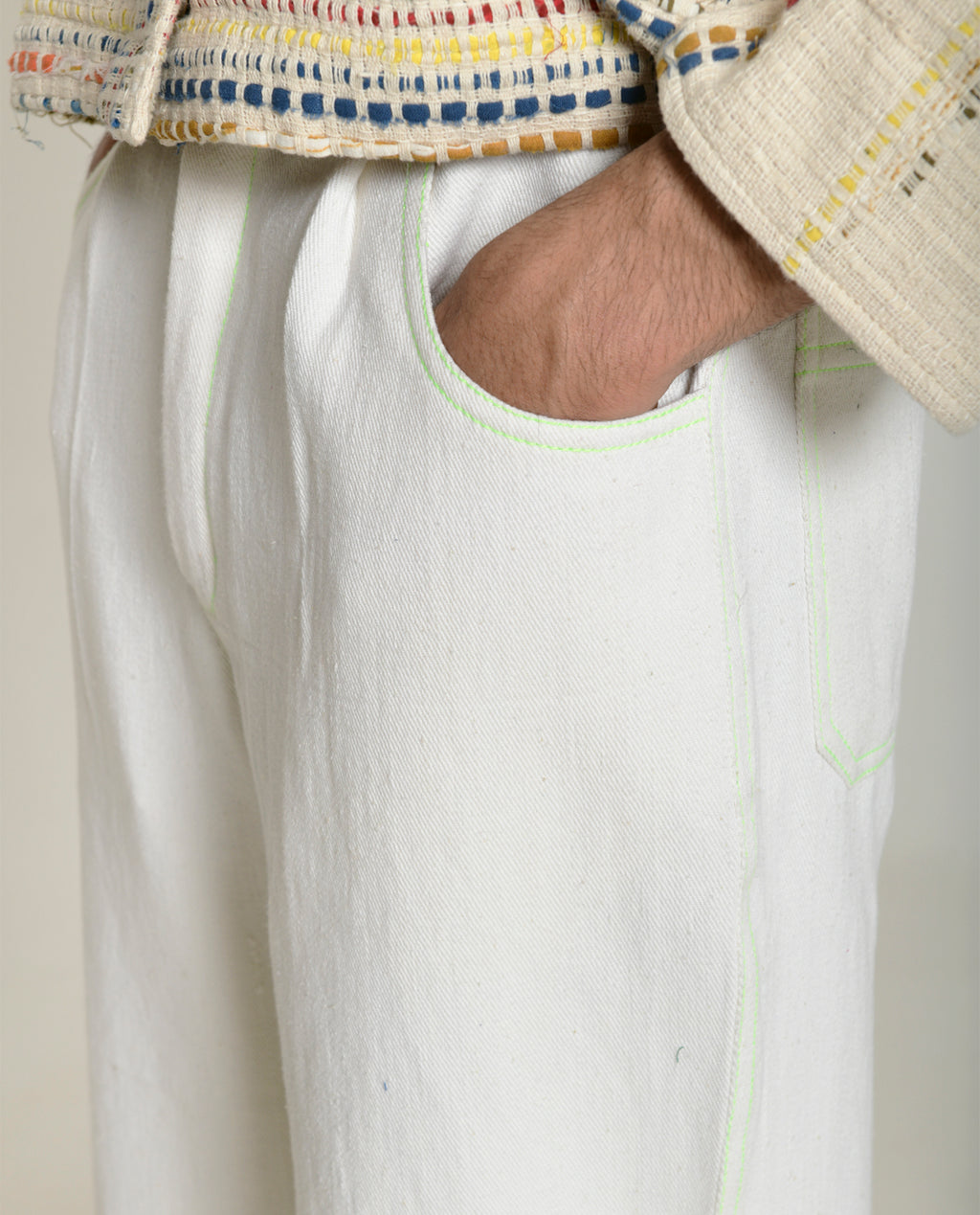 Recycle Hibiki White Pants