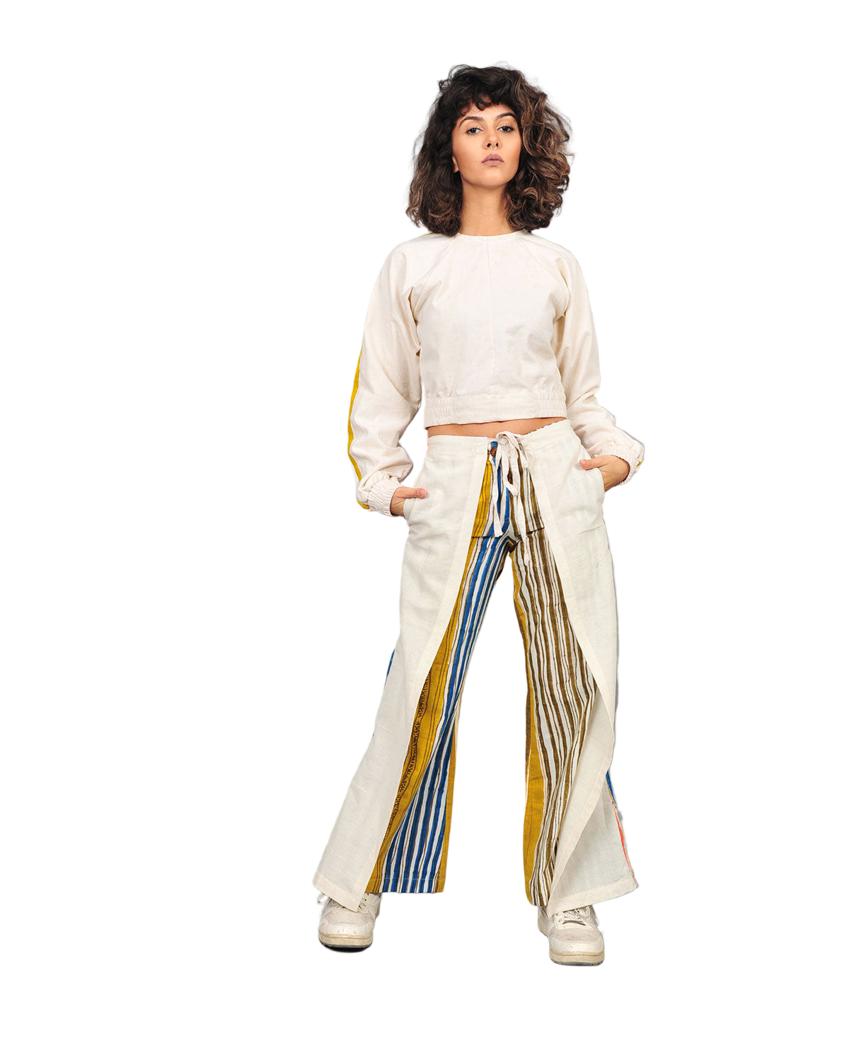 Stripes Tie Up Pants