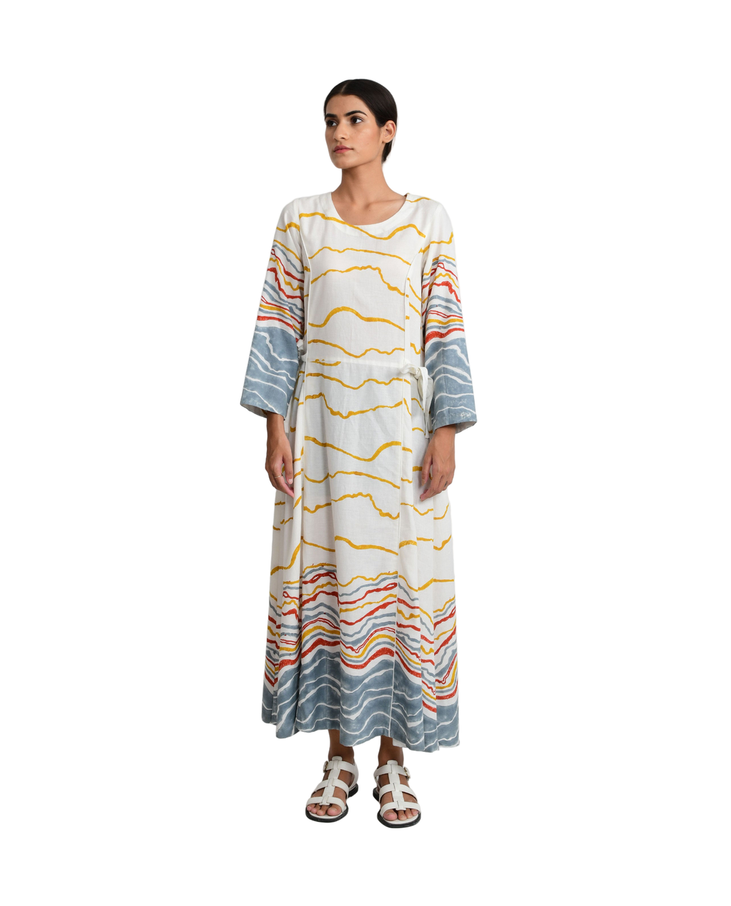 Earth Shell Tie Up Dress