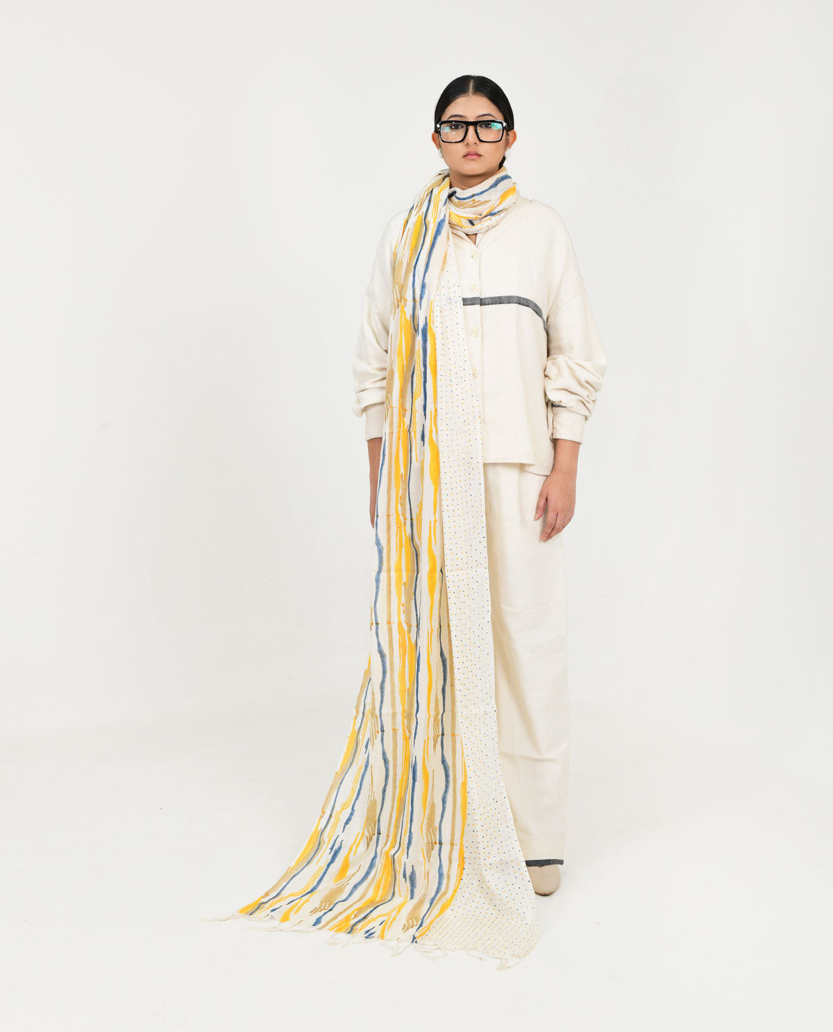 Wave Blue Scarf
