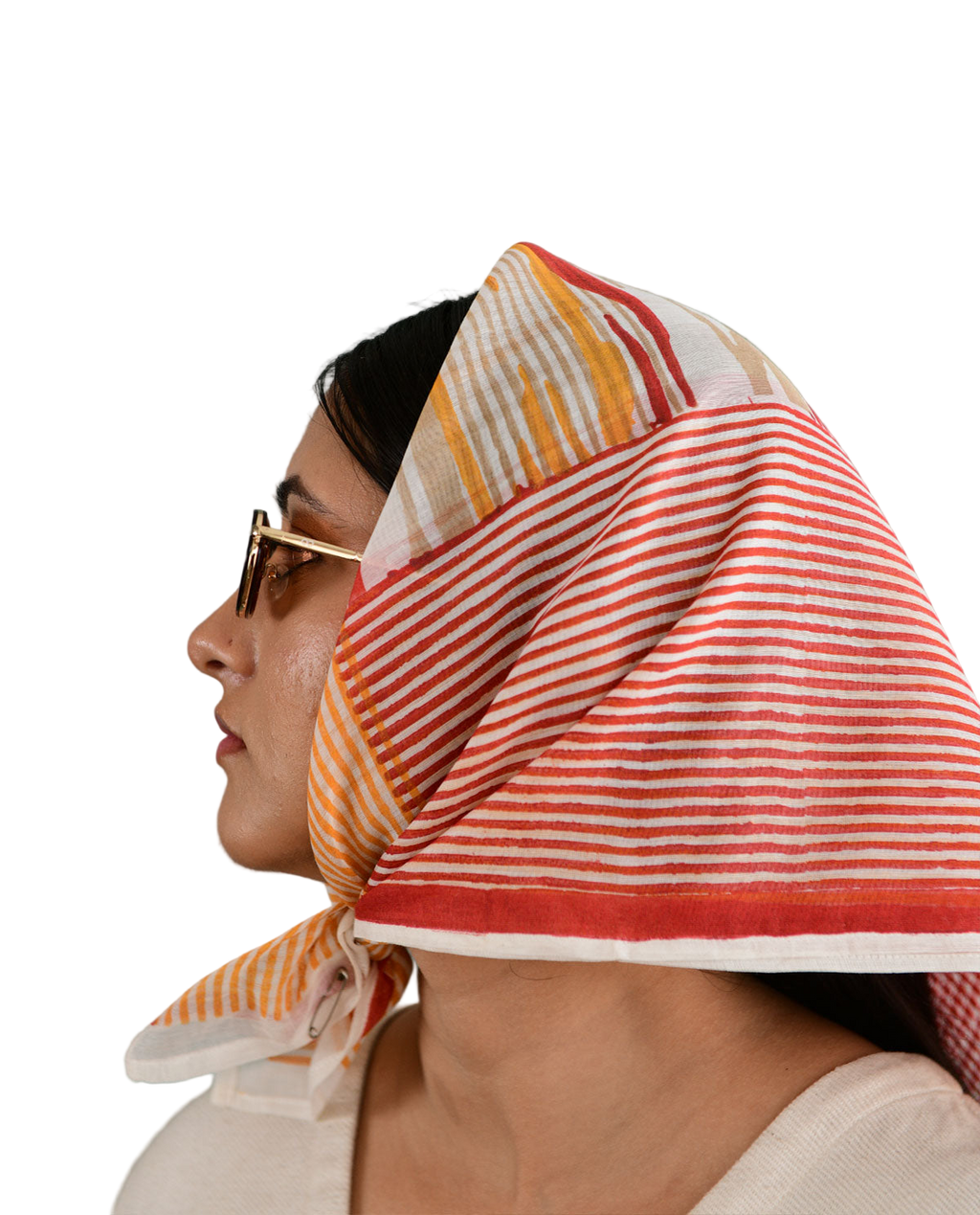 Square Fire Head Scarf