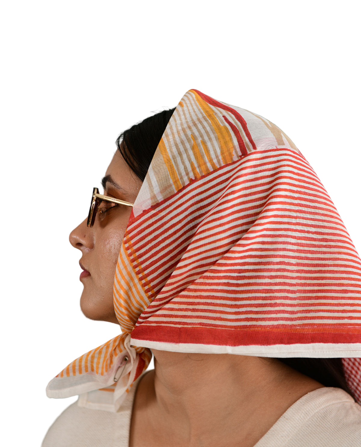 Square Fire Head Scarf