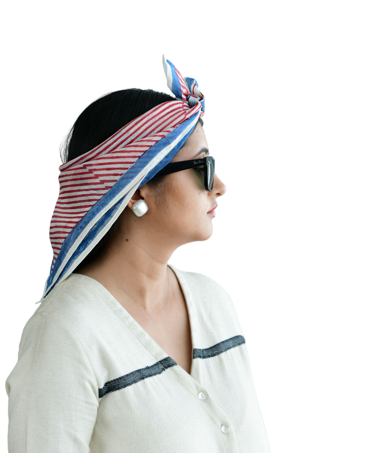 Sky Square Head Scarf