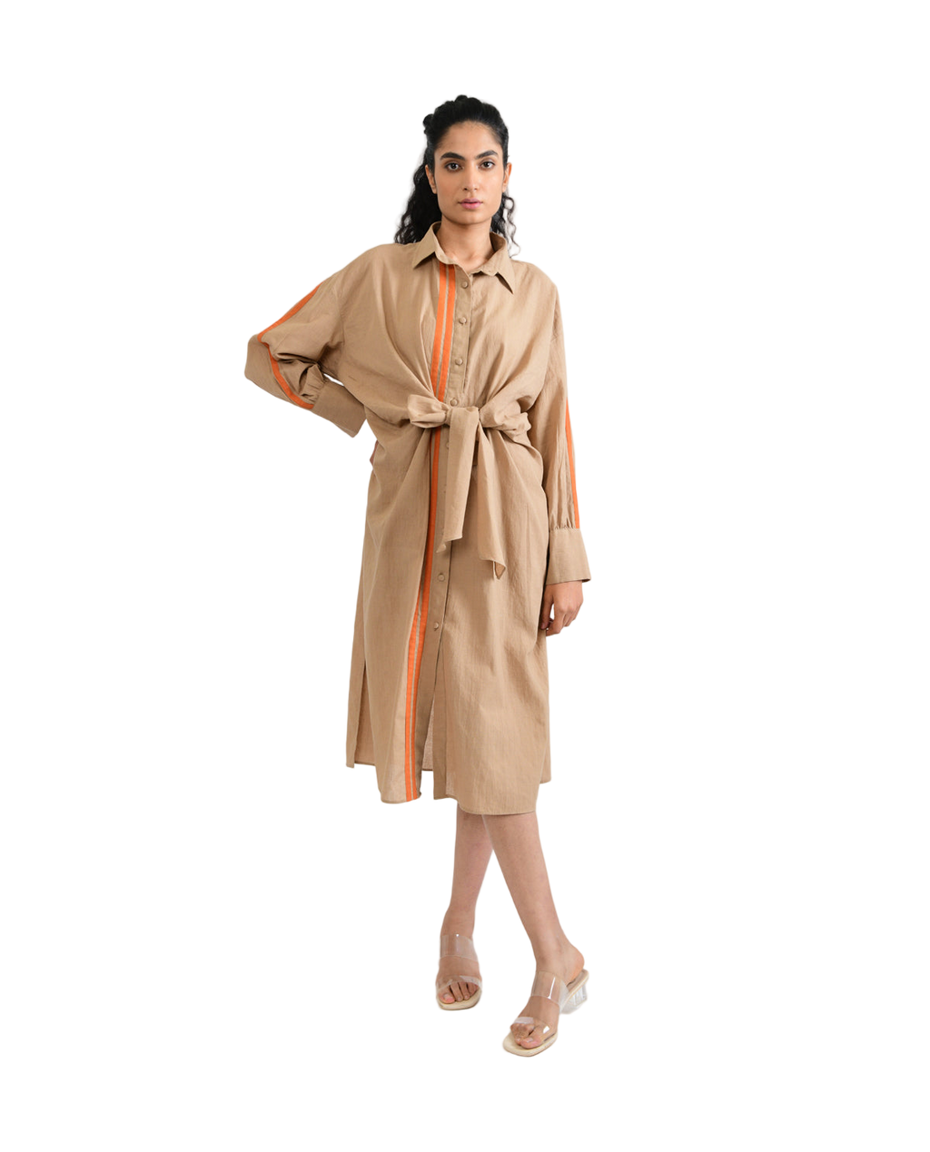 Sunburst Tie Up Dress