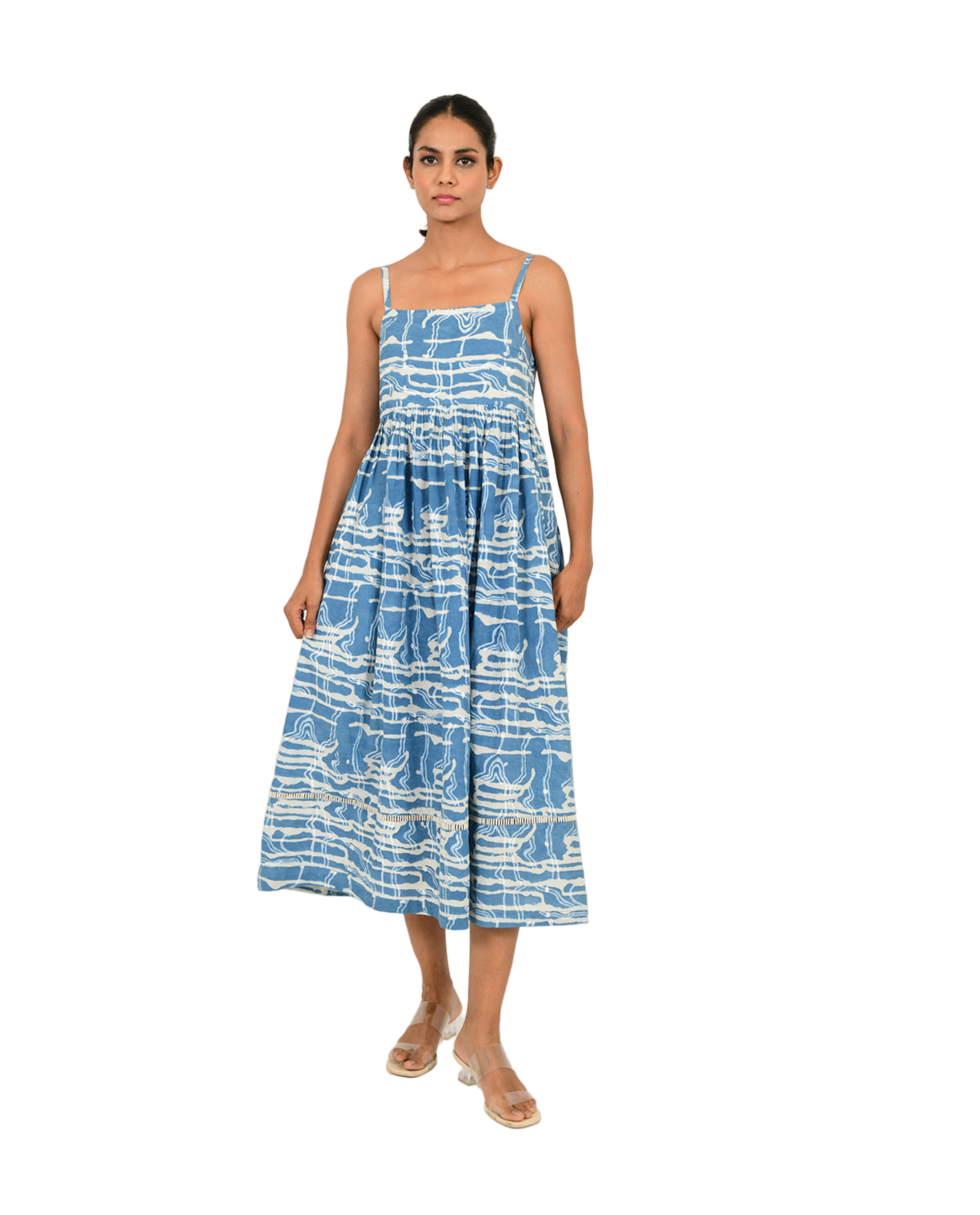 Indigo Splash Gather Dress
