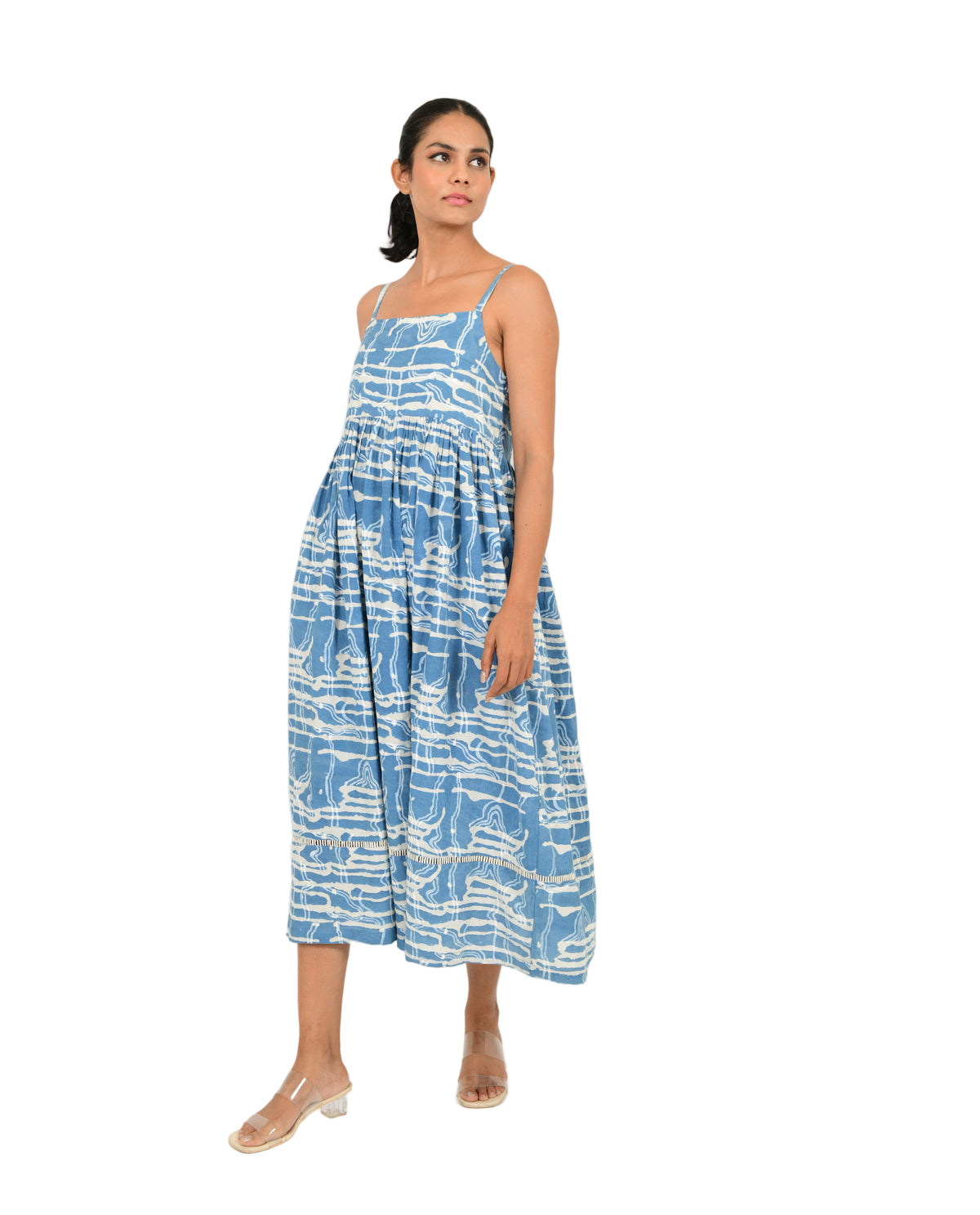 Indigo Splash Gather Dress