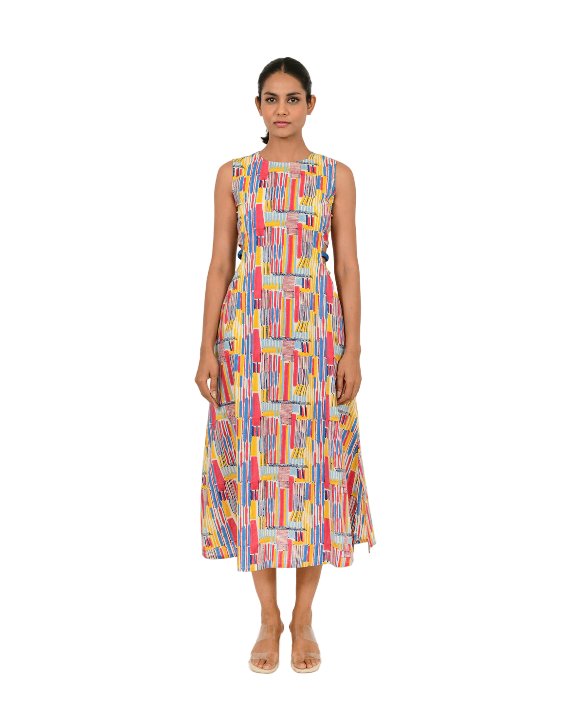 Scribble Side Cut Dress