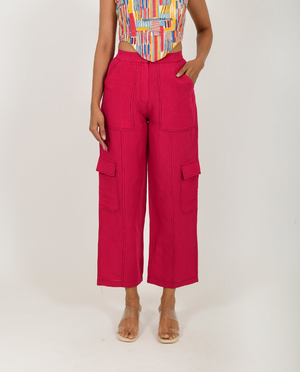 Linen Cargo Pants