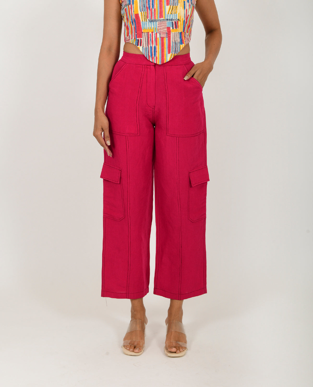 Linen Cargo Pants