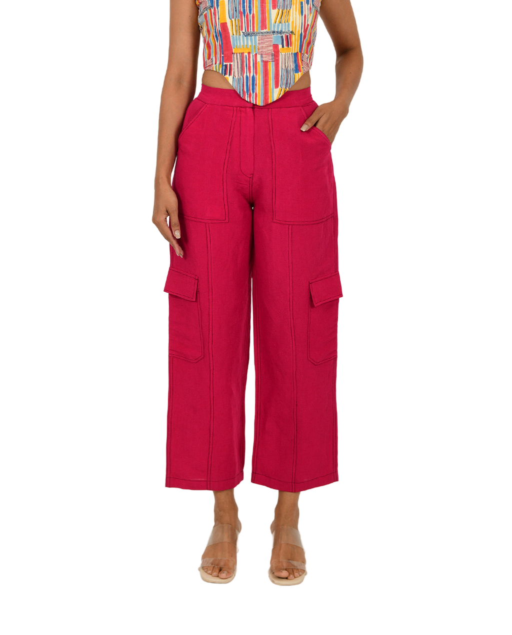 Linen Cargo Pants