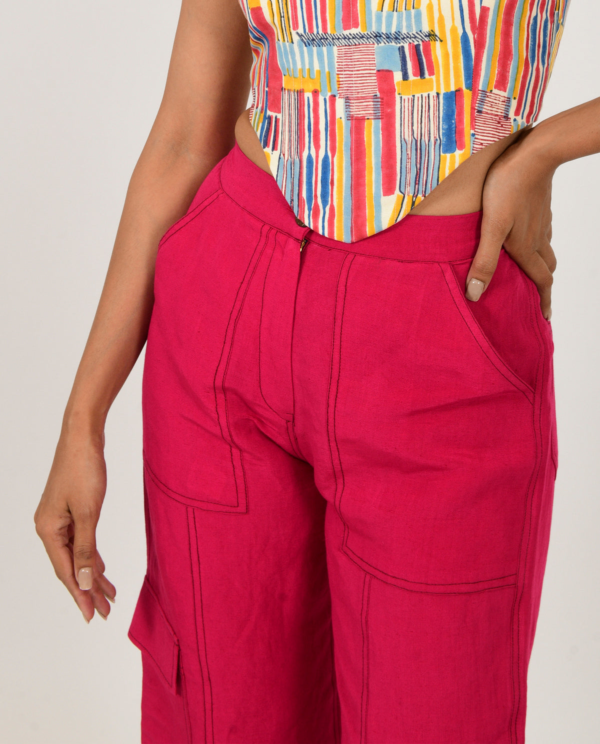 Linen Cargo Pants