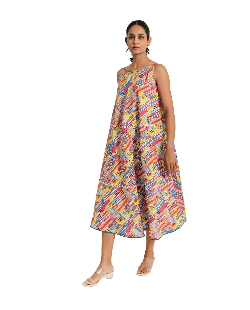 Scribble Organic Cotton Maxi Dress