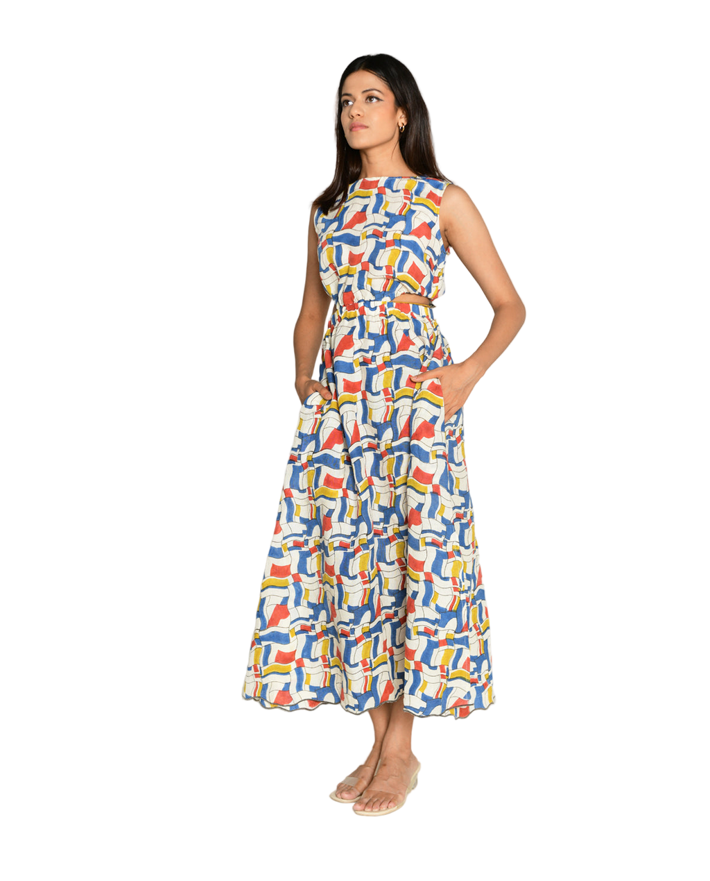 Escher Side Cut Dress