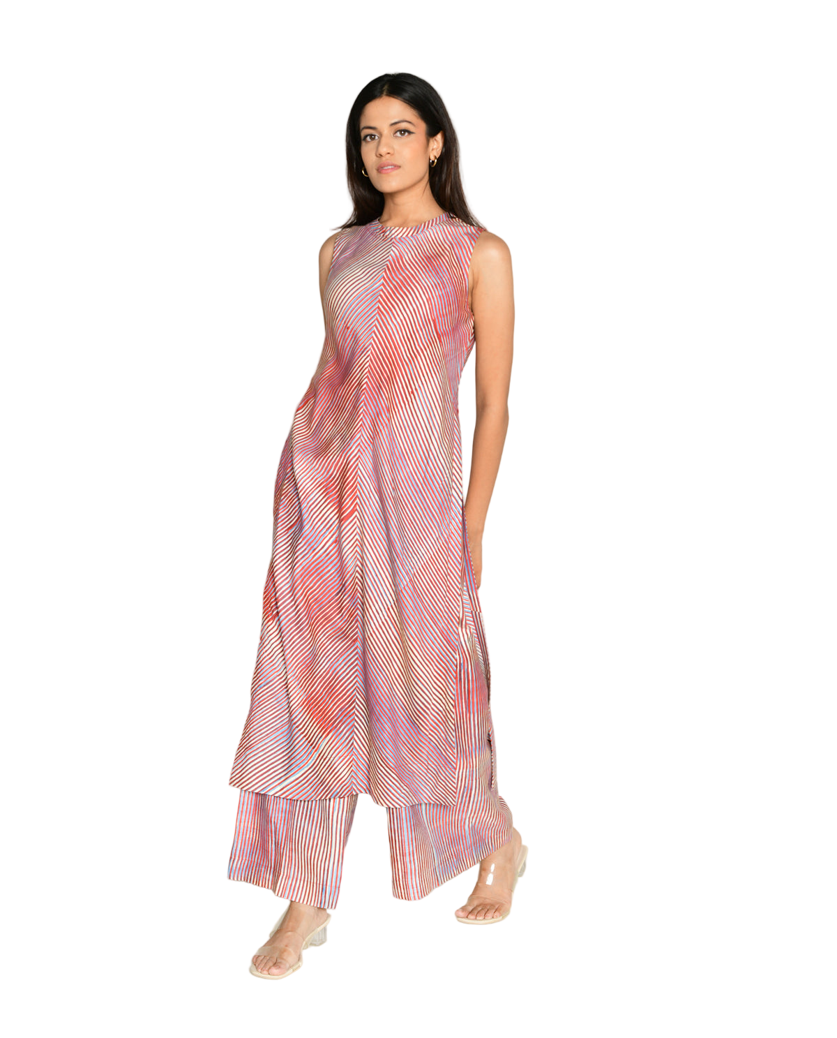 Plosky Cloud Kurta With Wide Leg Pant