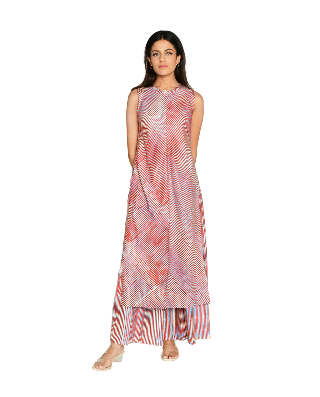 Plosky Cloud Kurta With Wide Leg Pant