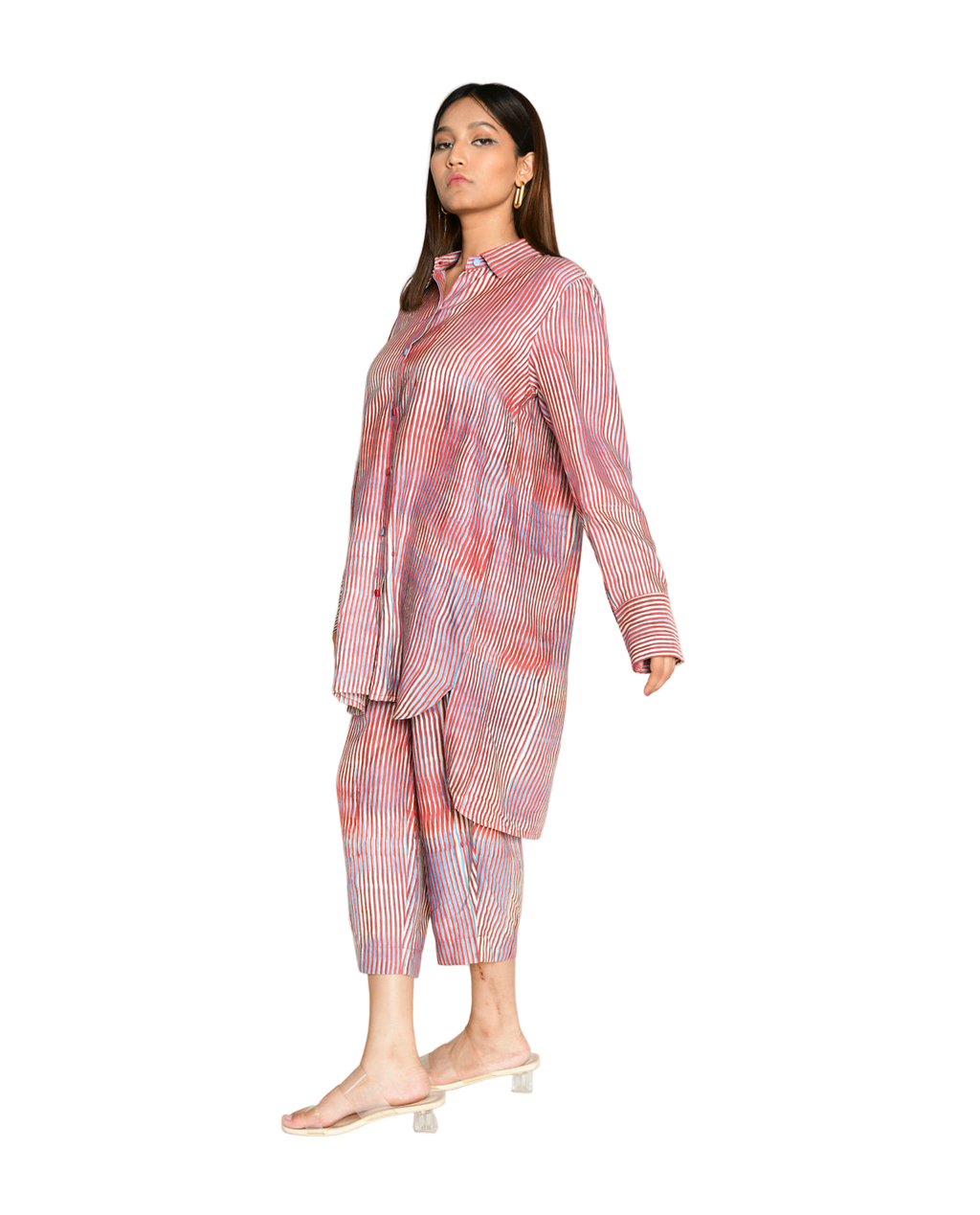 Plosky Cloud Co-Ord Shirt With Culottes