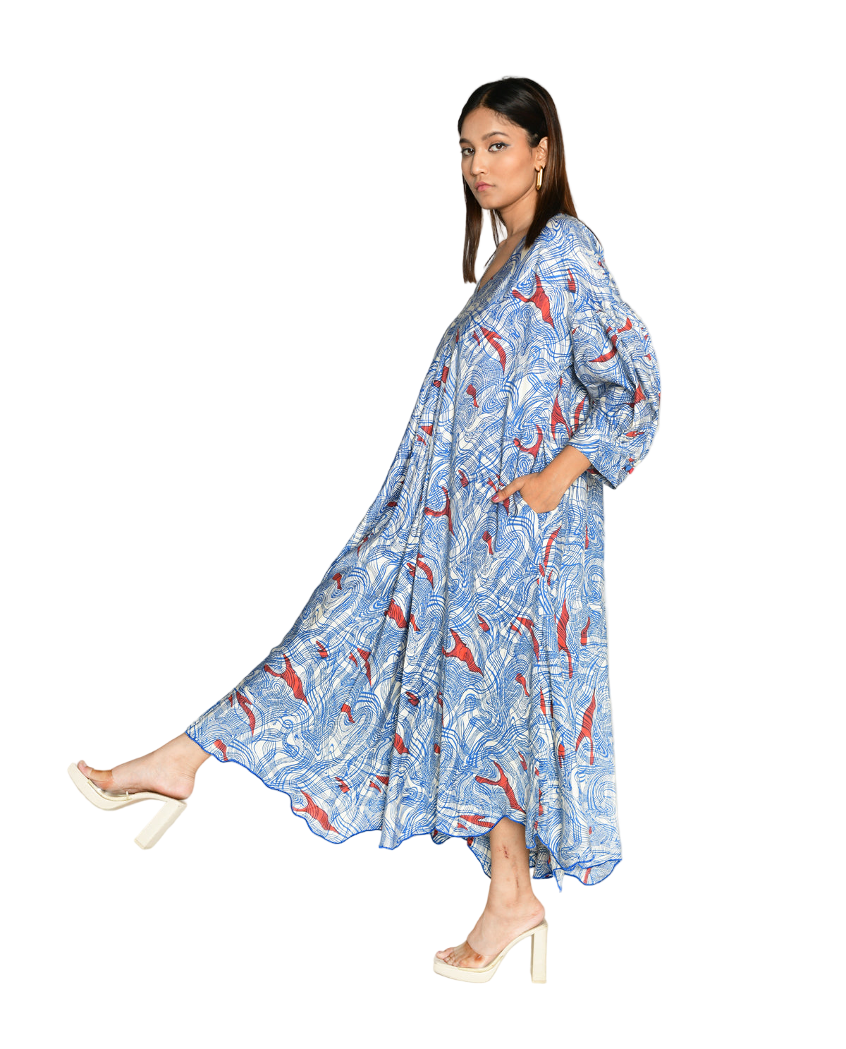 Ponzo Puff Sleeve Dress