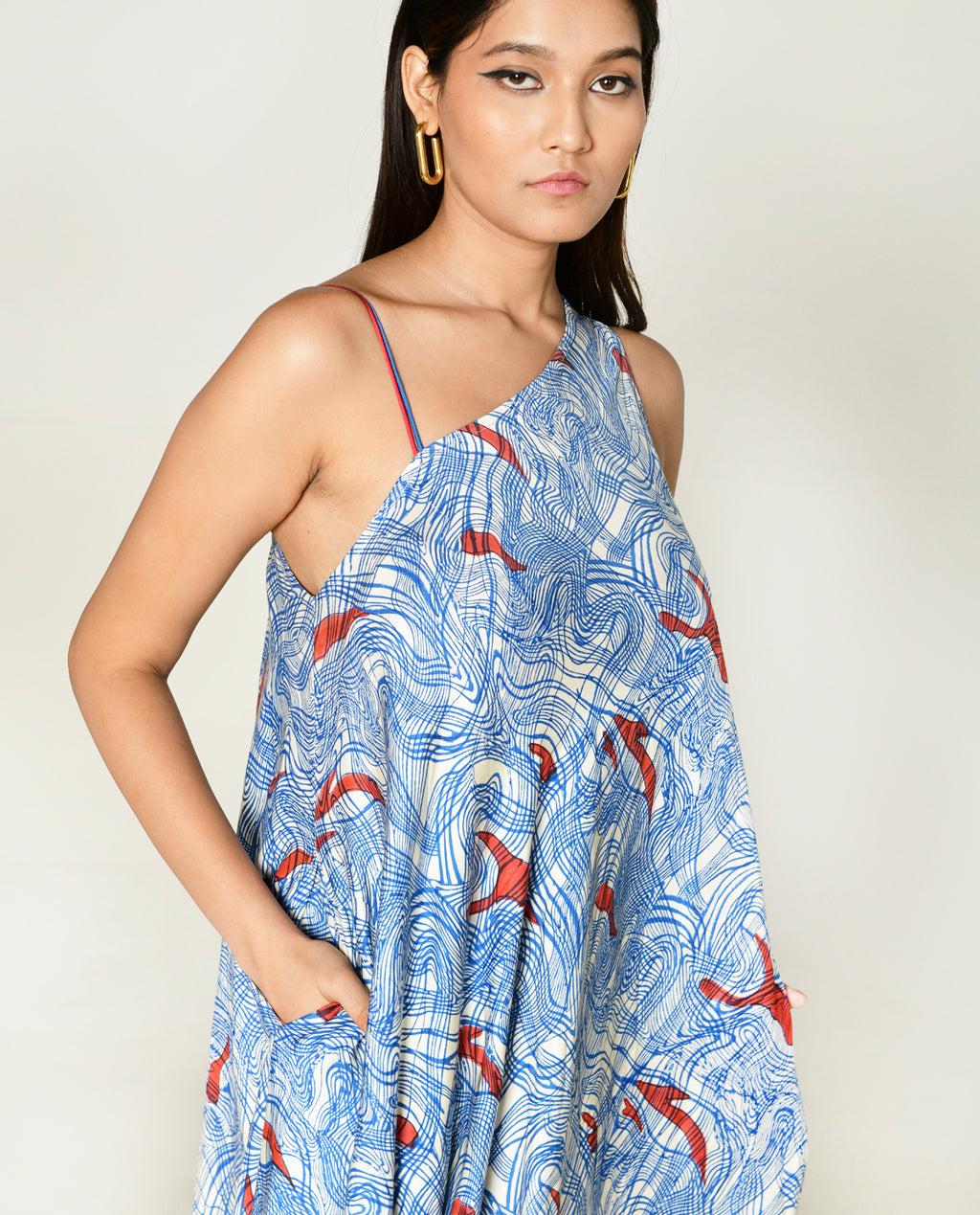Ponzo One Shoulder Maxi Dress