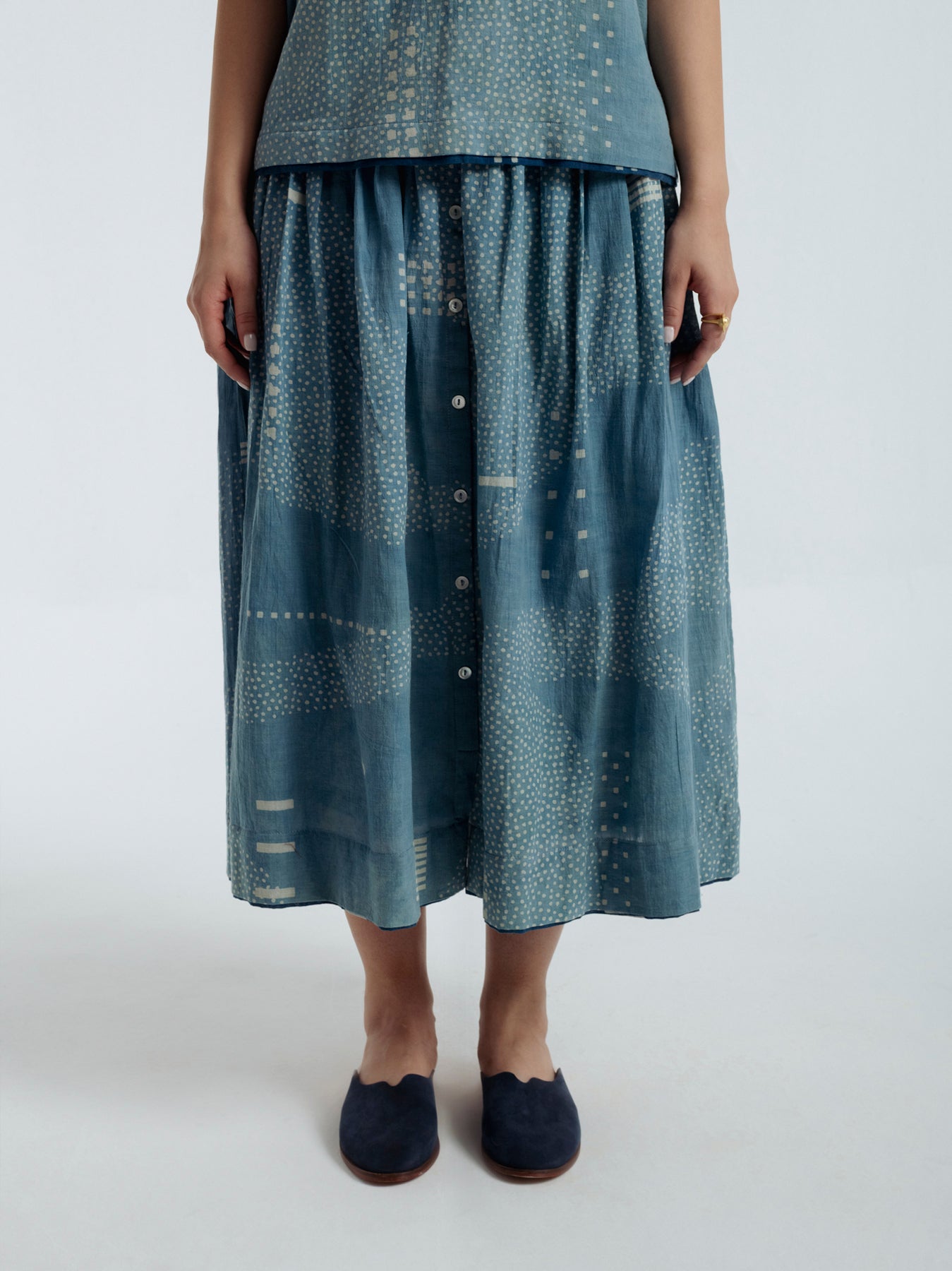 Indigo Shadow  Skirt