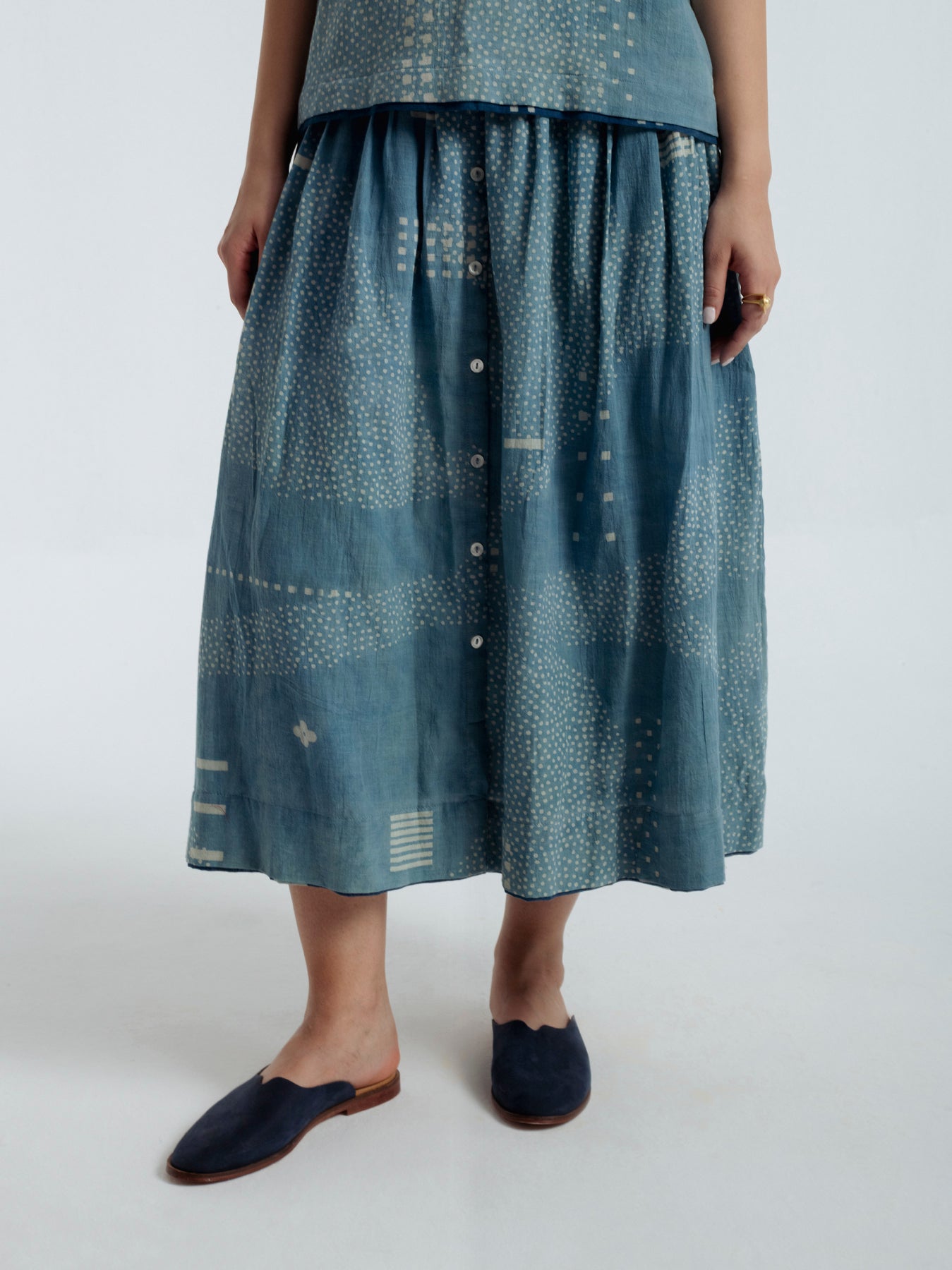 Indigo Shadow  Skirt