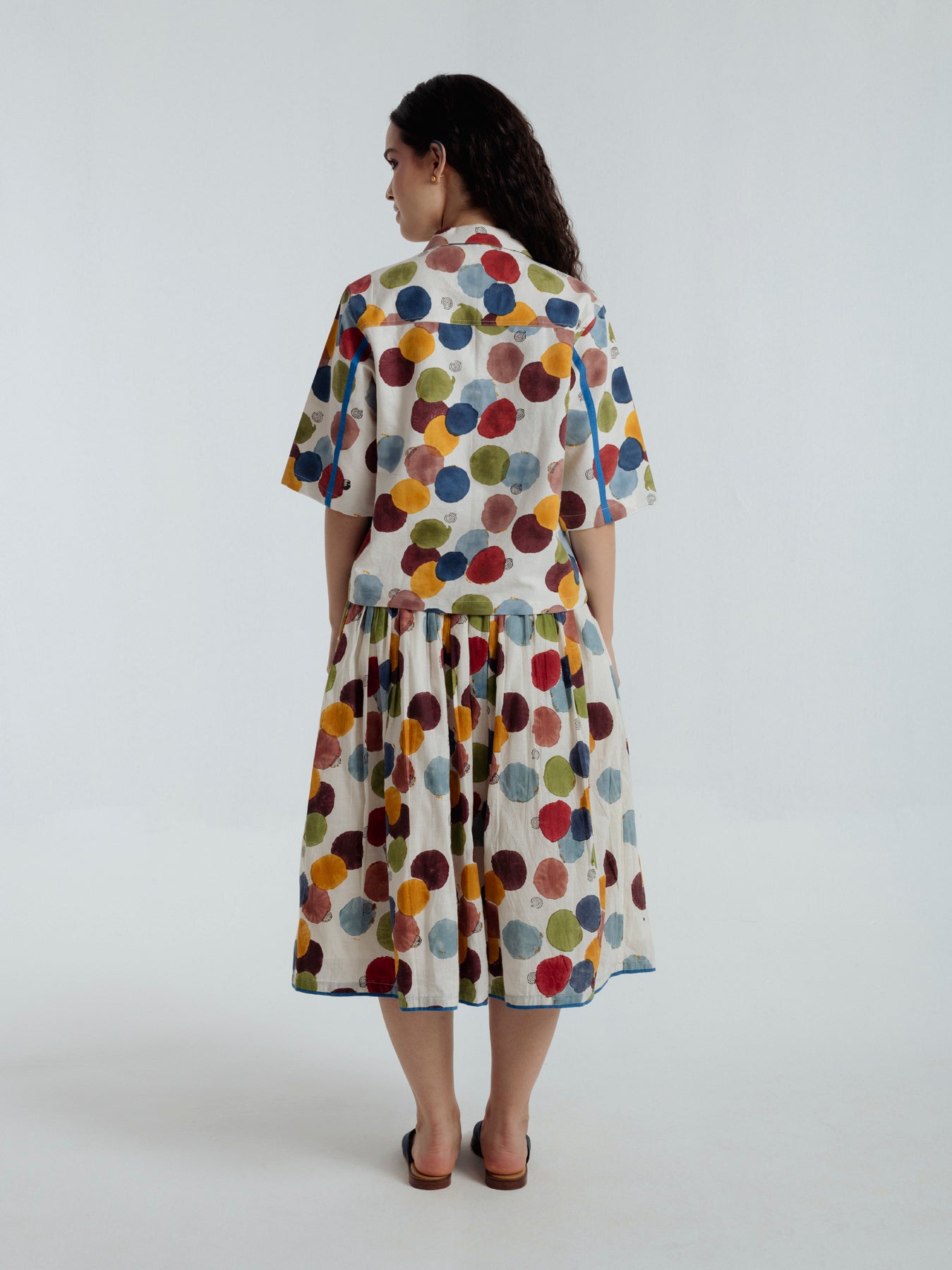 Void Polka Pleated Skirt