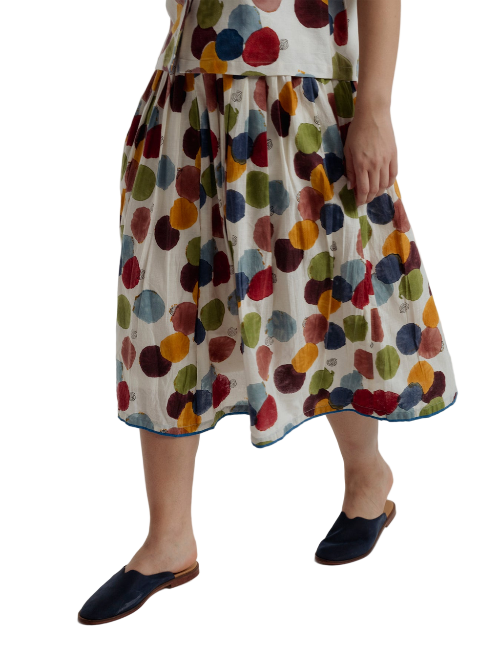 Void Polka Pleated Skirt