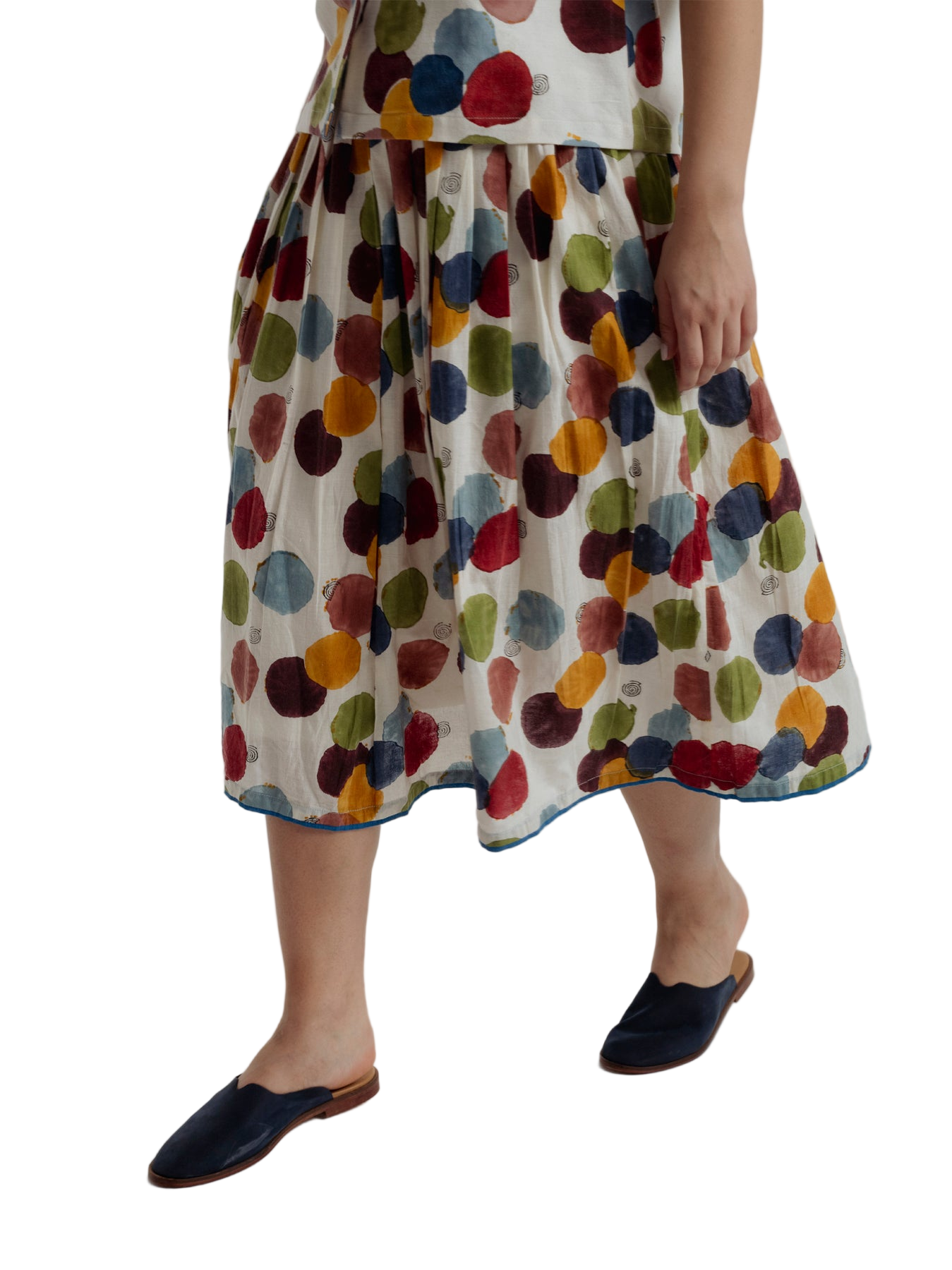 Void Polka Pleated Skirt