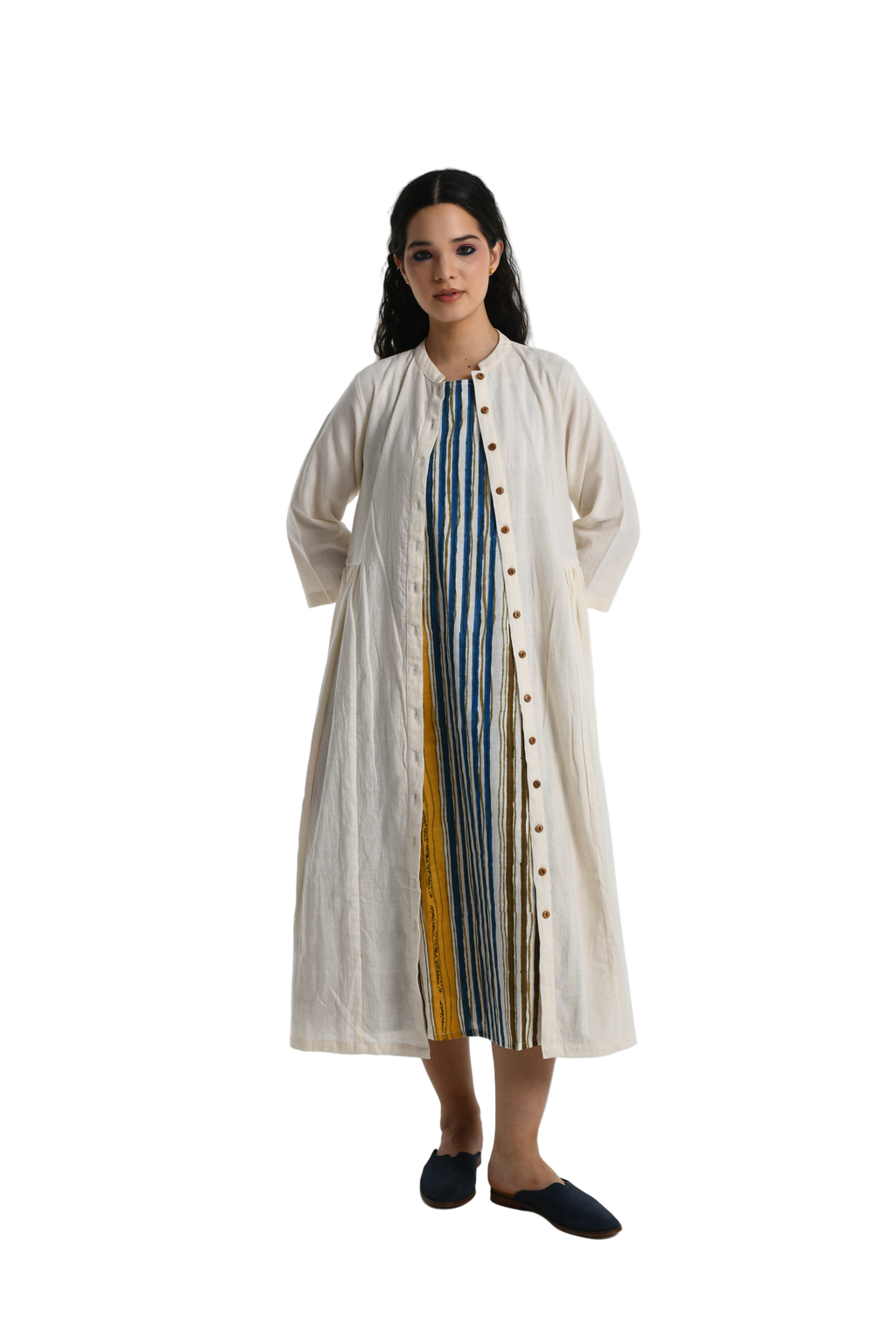 Pleated Jacket Dress
