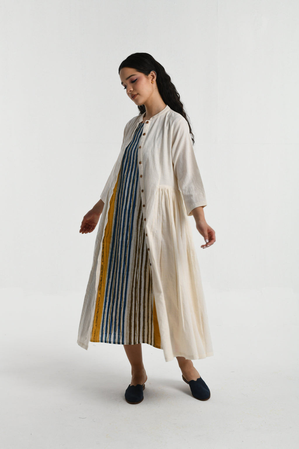 Pleated Jacket Dress