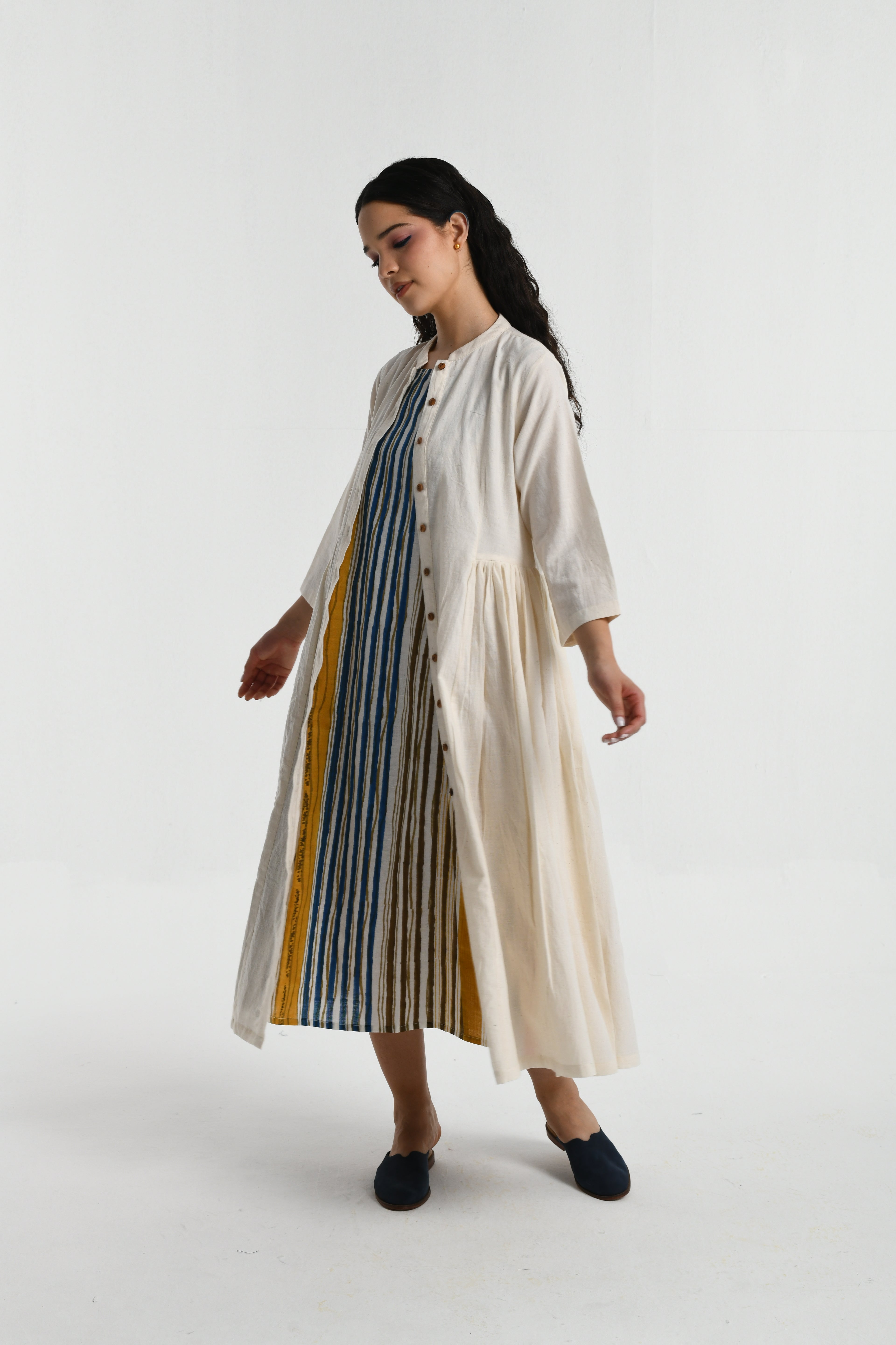 Pleated Jacket Dress