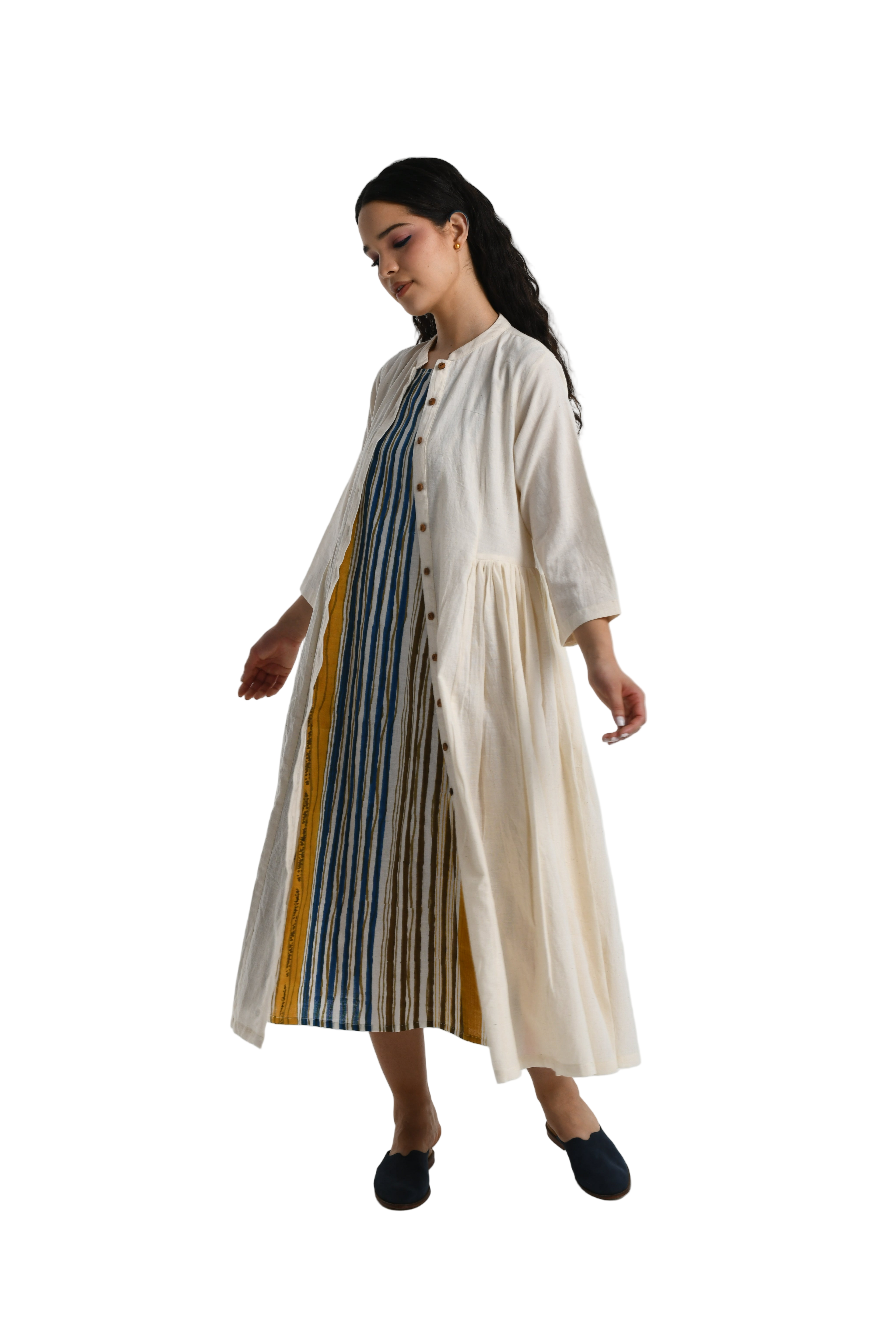 Pleated Jacket Dress