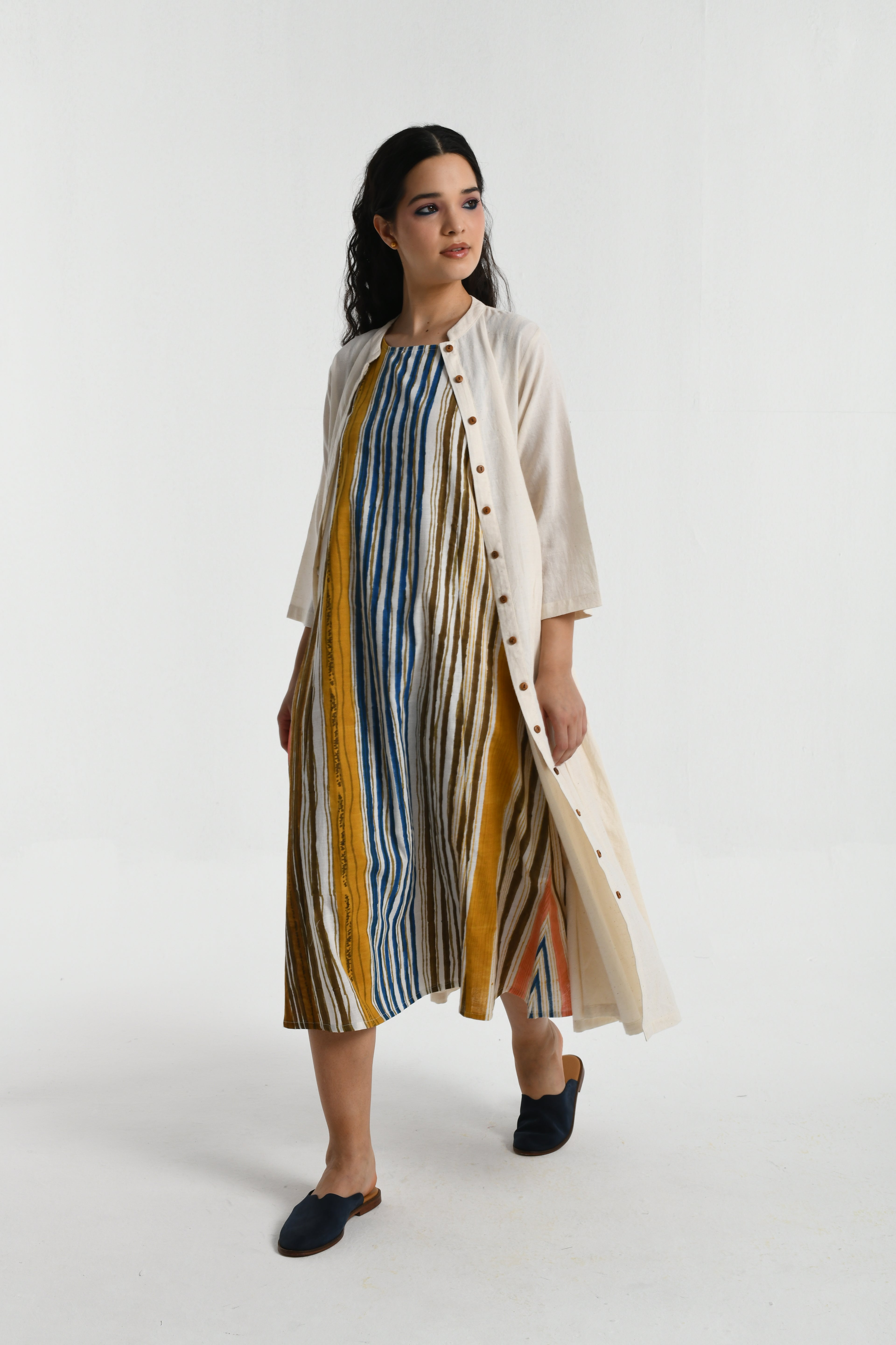 Pleated Jacket Dress
