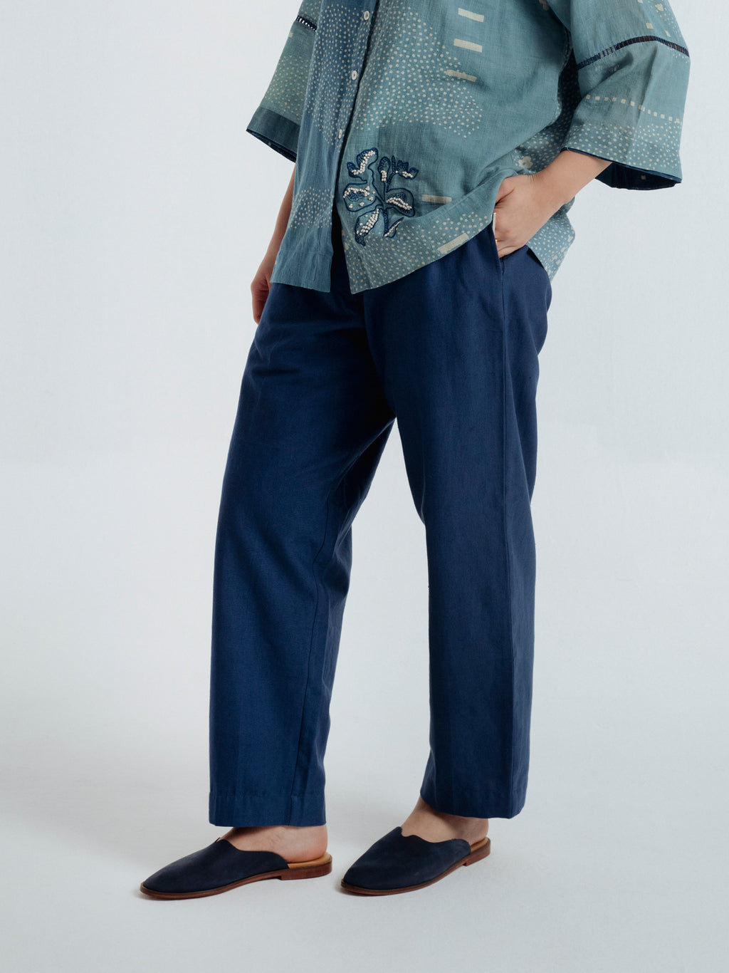 Indigo Sky Barrel Pant