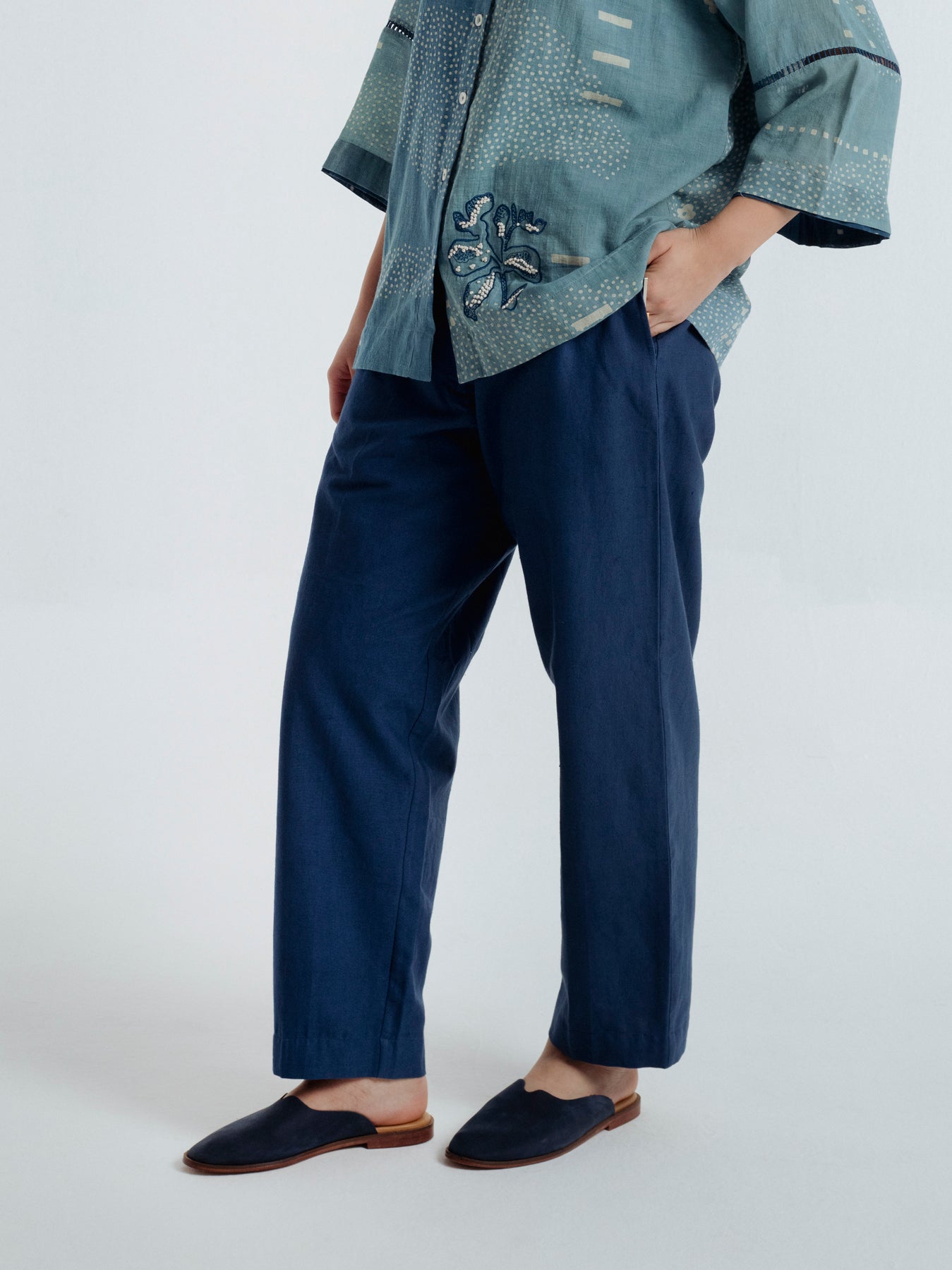Indigo Sky Barrel Pant