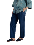 Indigo Barrel Pant