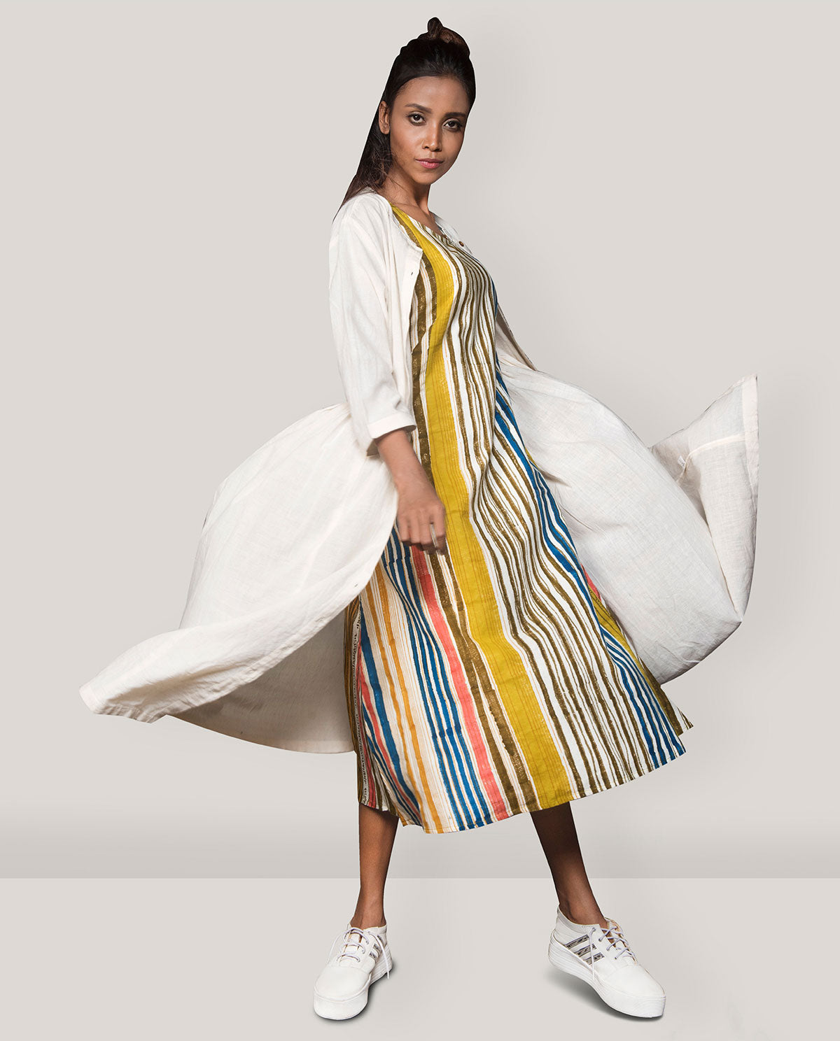 Pleated Jacket Dress