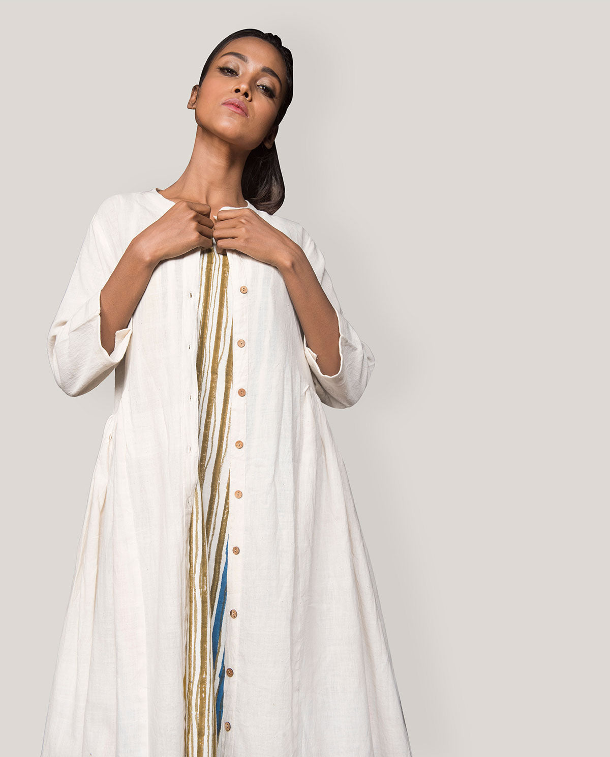 Pleated Jacket Dress