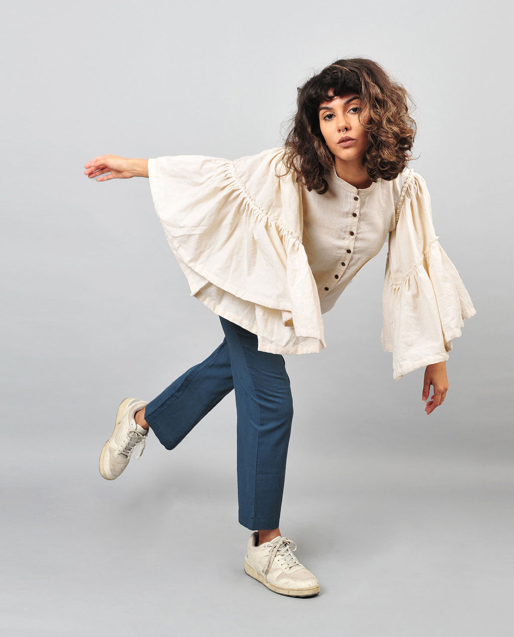 Blouse Umberella White