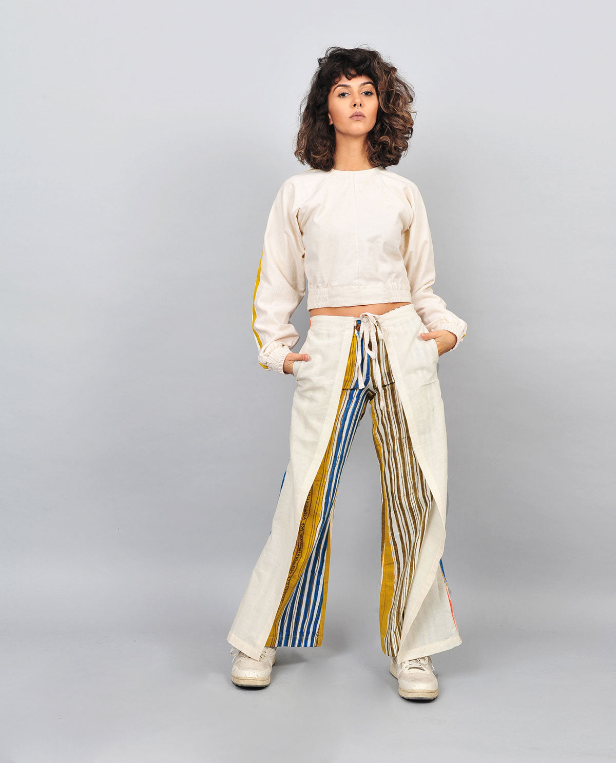 Stripes Tie Up Pants