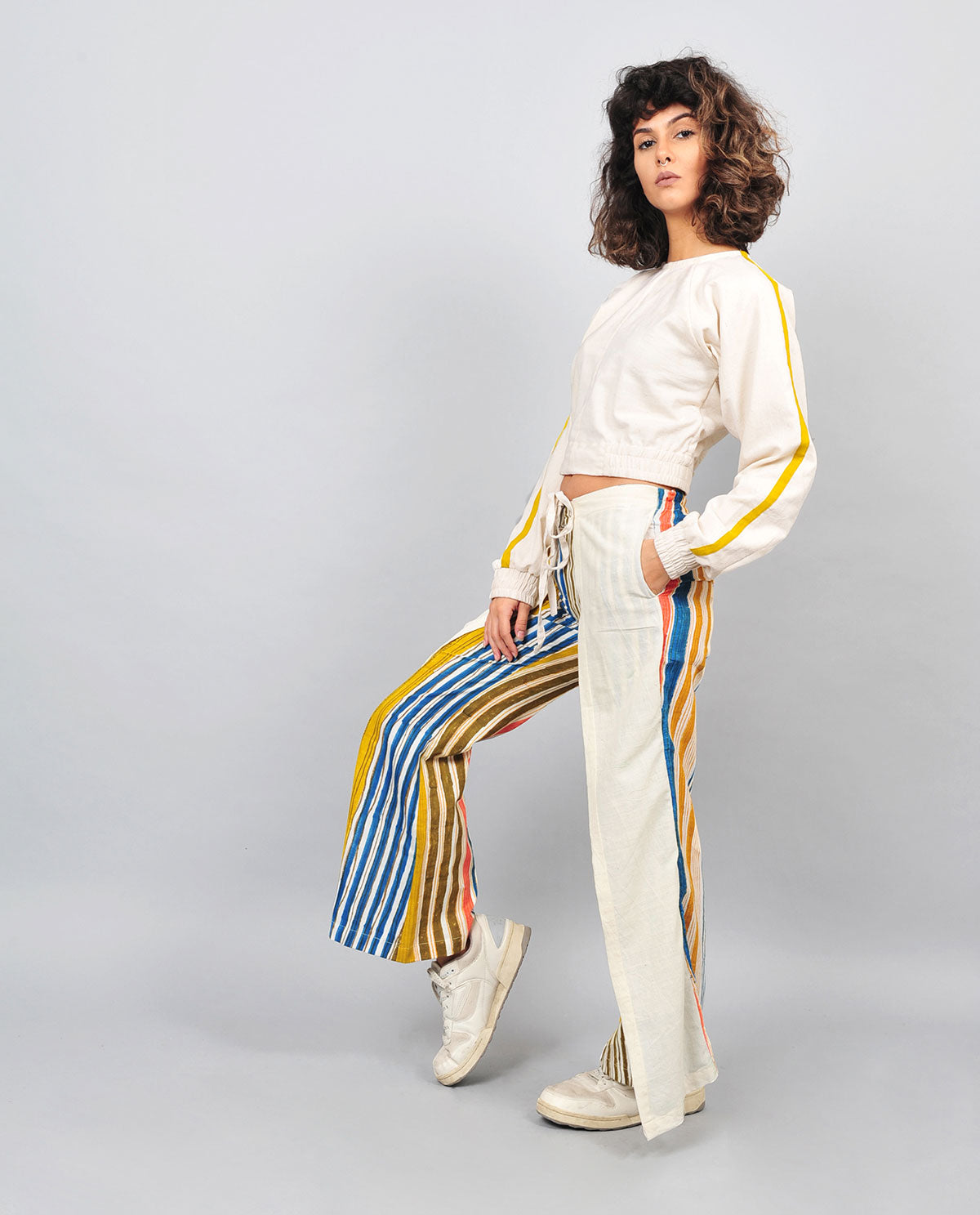 Stripes Tie Up Pants