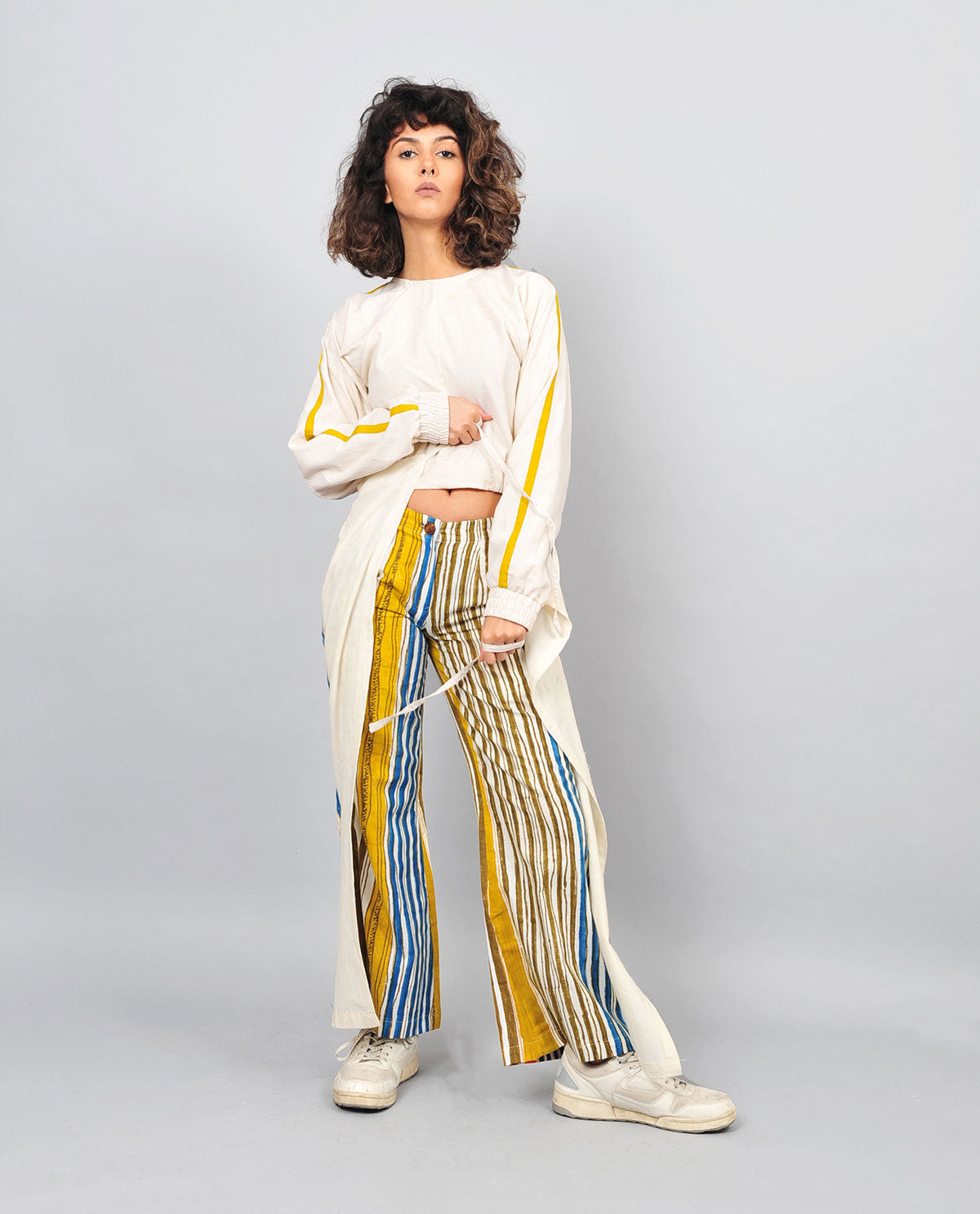 Stripes Tie Up Pants