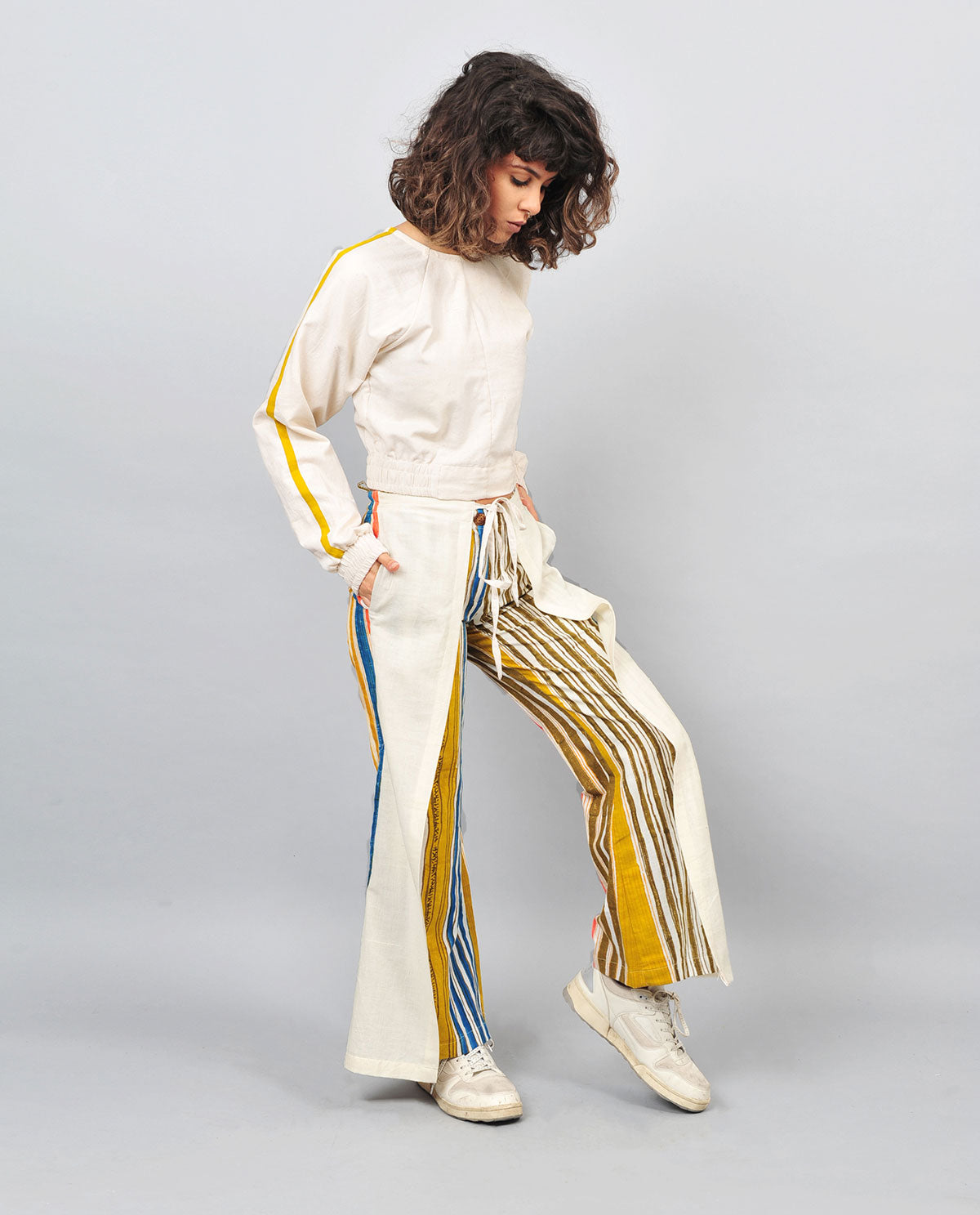 Stripes Tie Up Pants