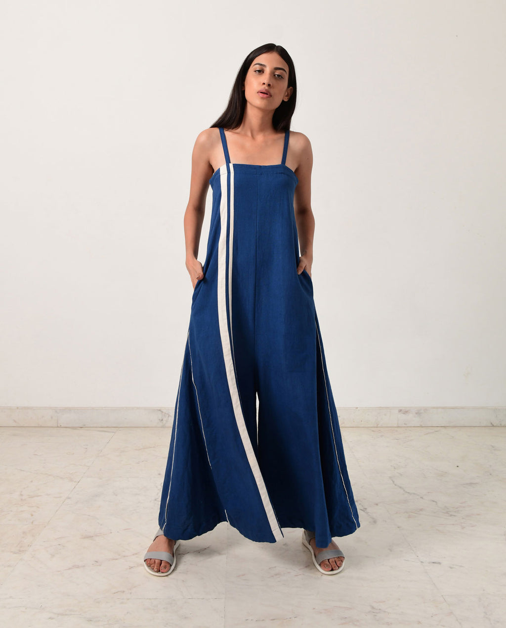Indigo Strappy Jumpsuit