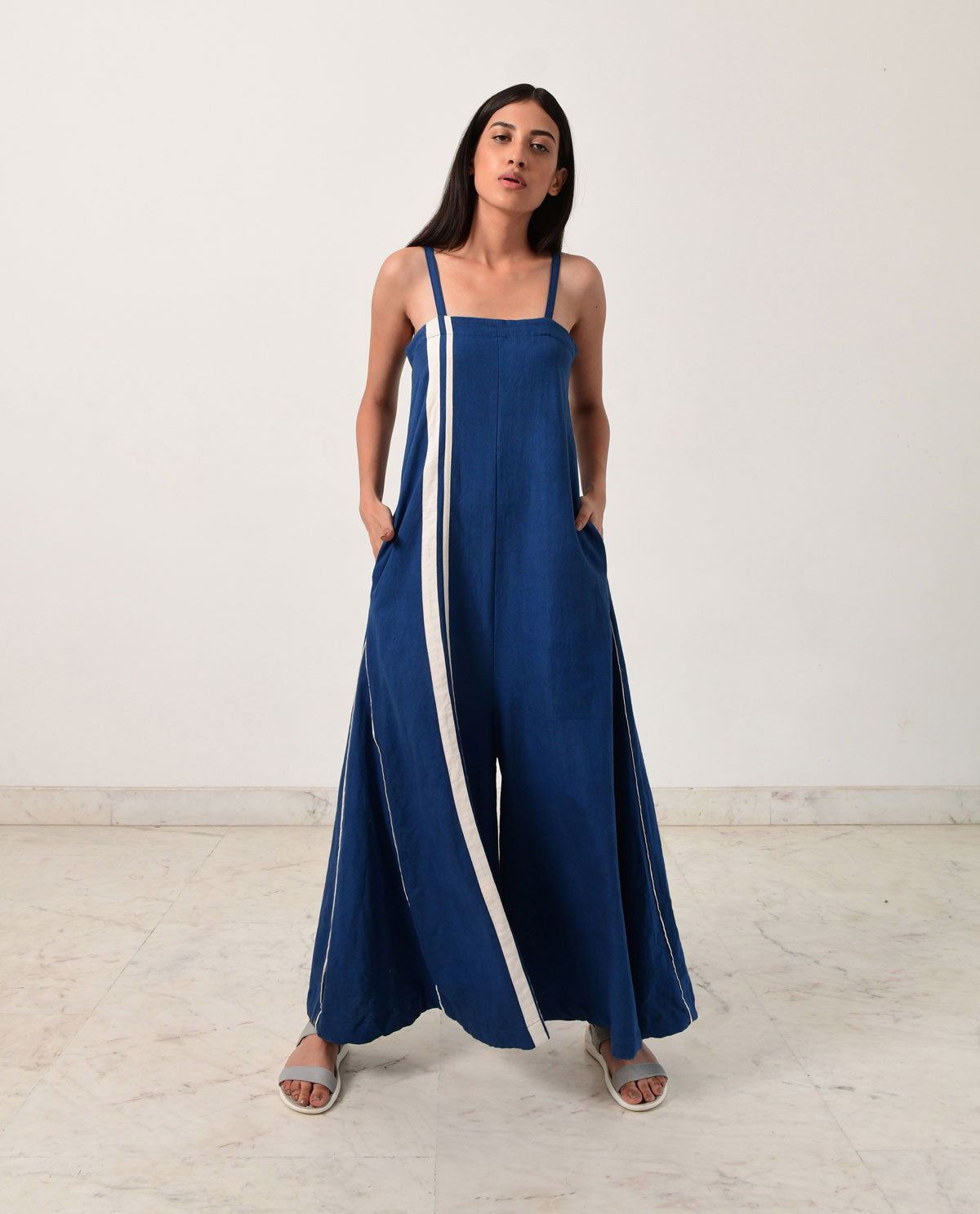 Indigo Strappy Jumpsuit