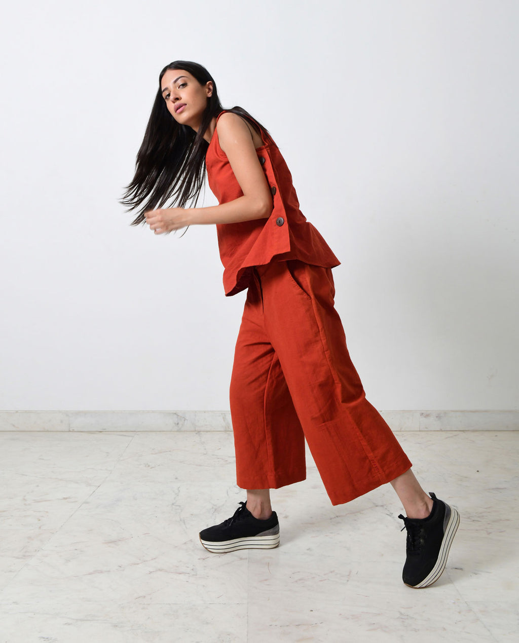 Rustic Orange Culottes