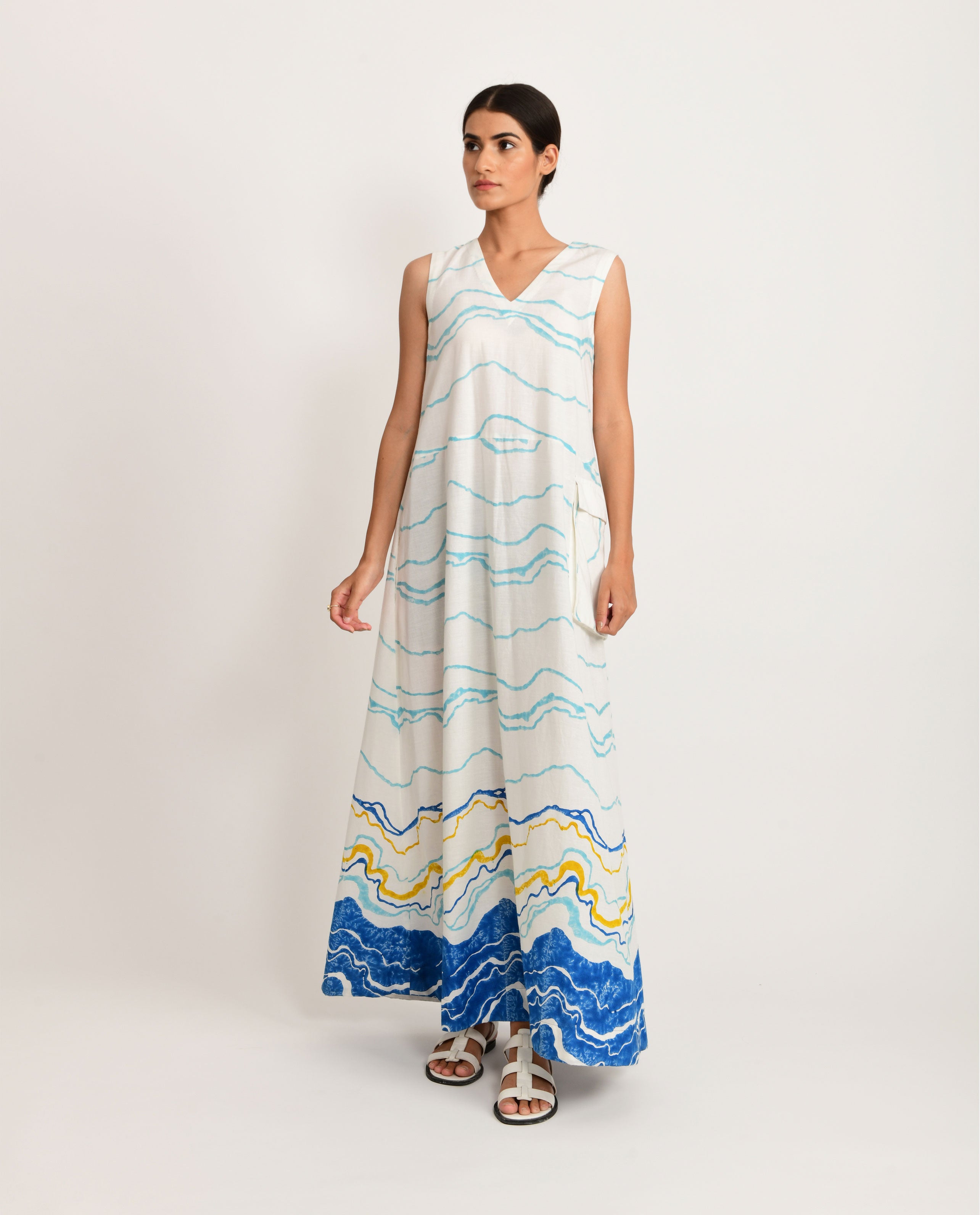 Blue Ocean Big Pocket Dress