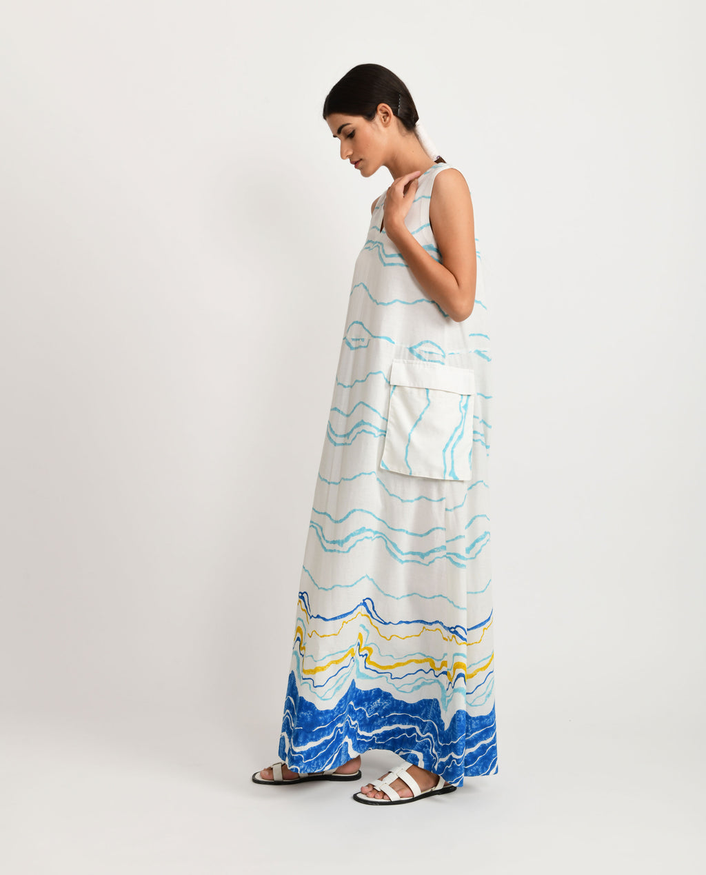 Blue Ocean Big Pocket Dress