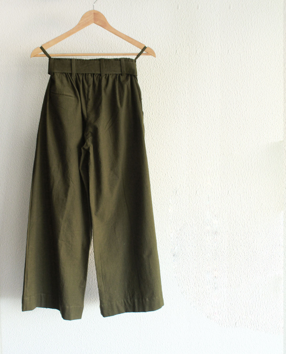 Olive Pleated Pants