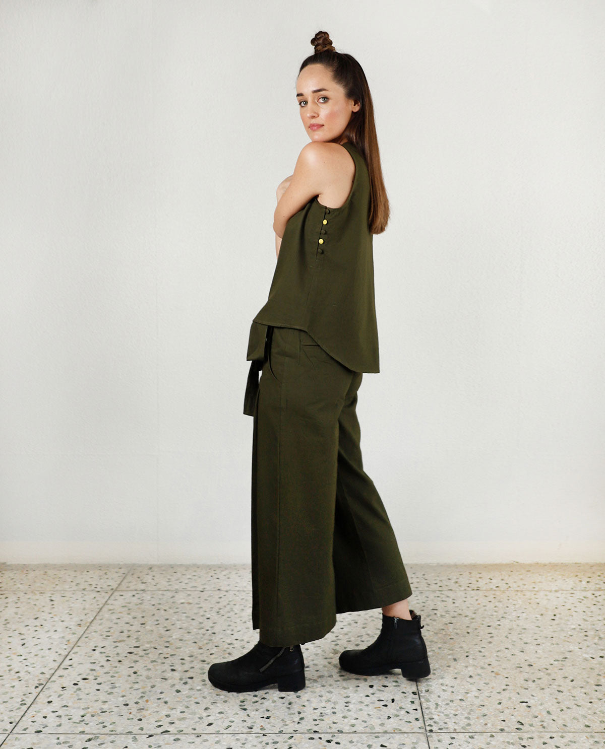 Solid Moon Olive Co-Ord